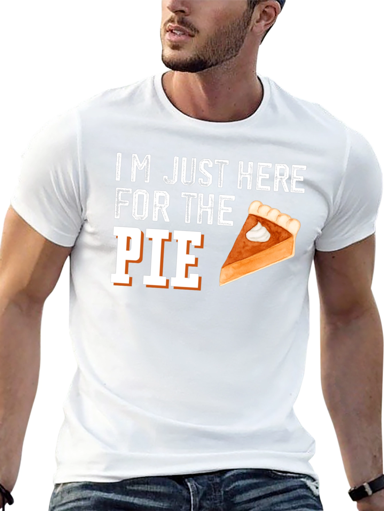 Black I'm Just Here For The Pie Thanksgiving T-Shirt view 13