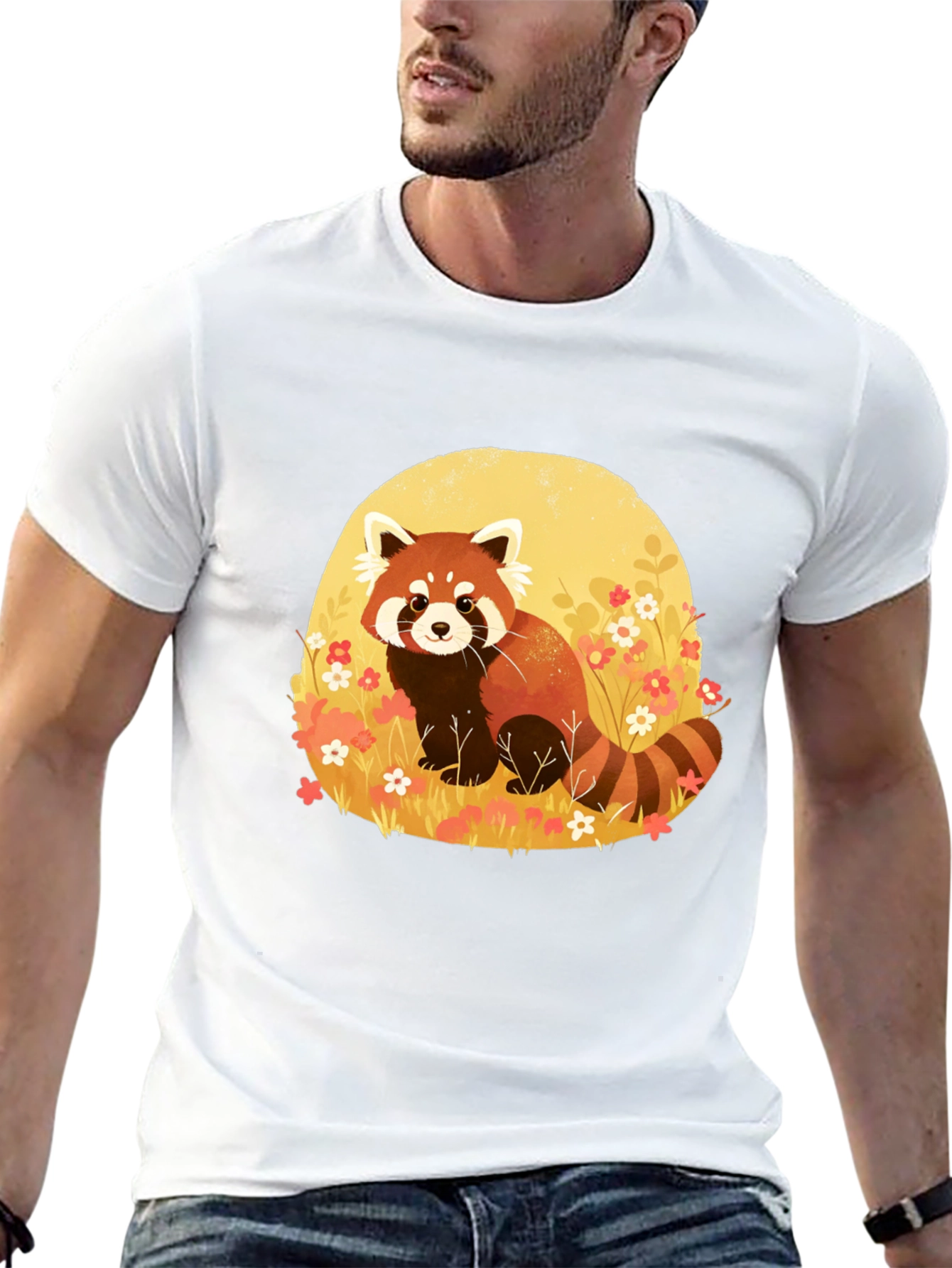 Black Red Panda Graphic Tee - Soft Cotton Blend view 13