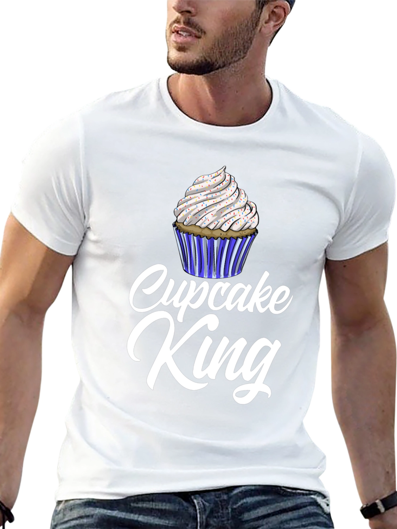 Black Cupcake King Graphic T-Shirt view 13