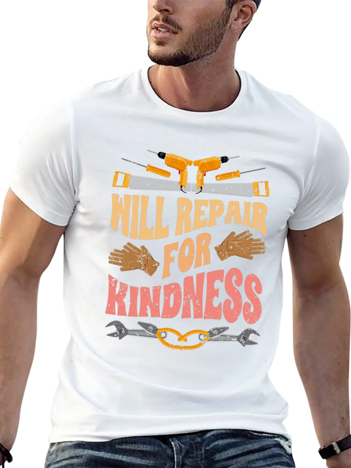 Black Will Repair for Kindness T-Shirt view 13
