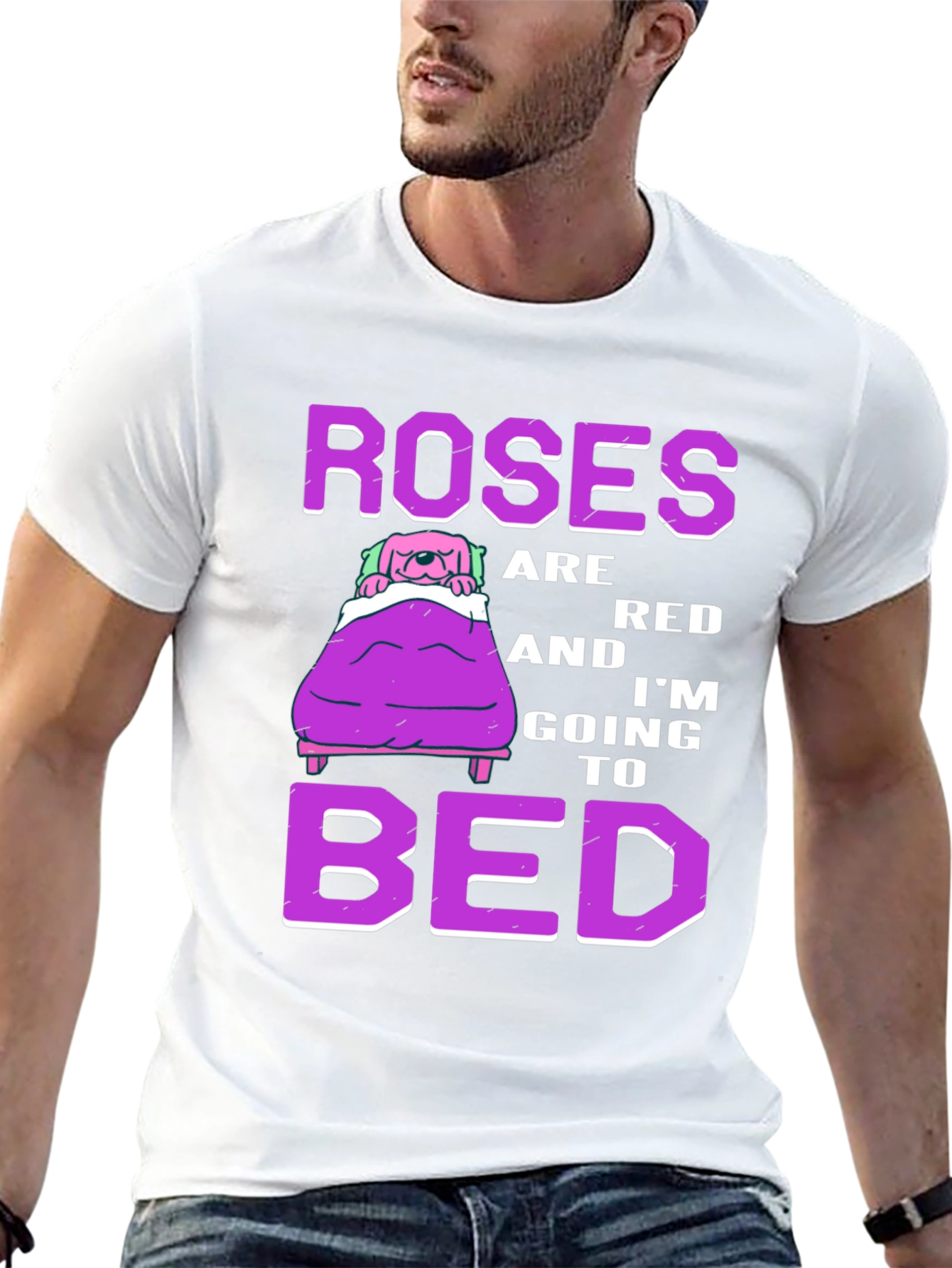 Black Roses are Red I'm Going to Bed T-Shirt view 13