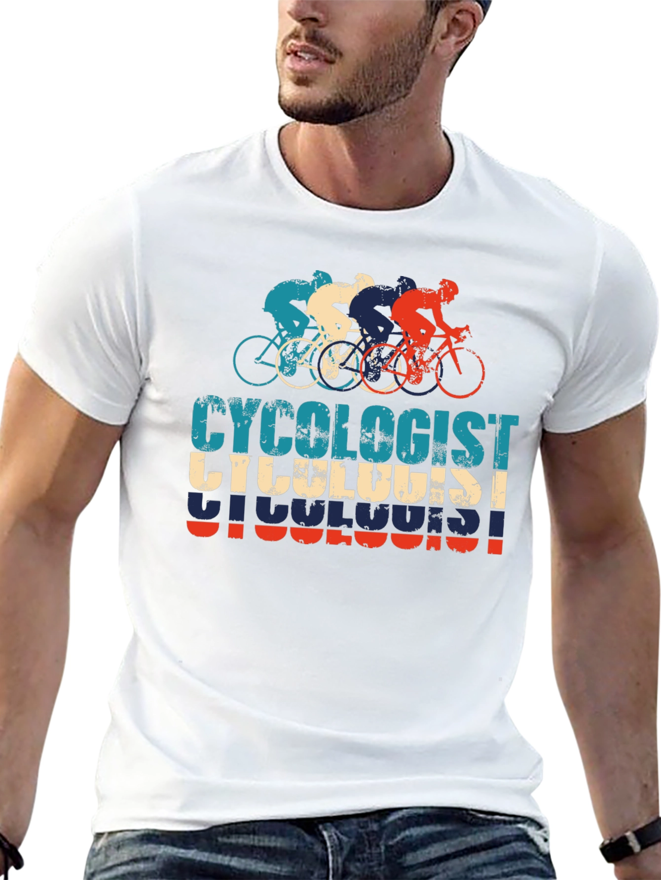 Cycologist T-Shirt - Vintage Style Cycling Tee - 13