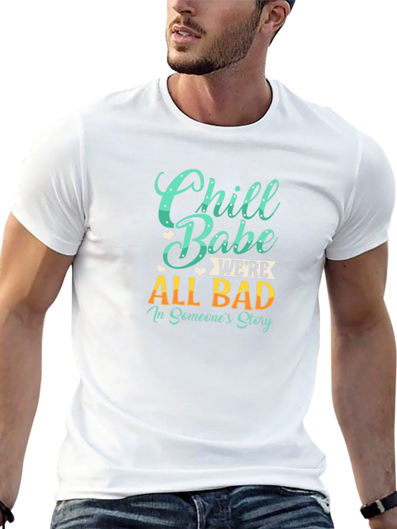 Black Chill Babe Graphic Tee - All Bad Story view 13