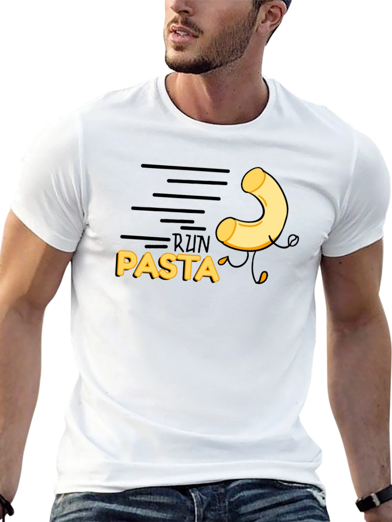 Black Run Pasta Black T-Shirt view 13