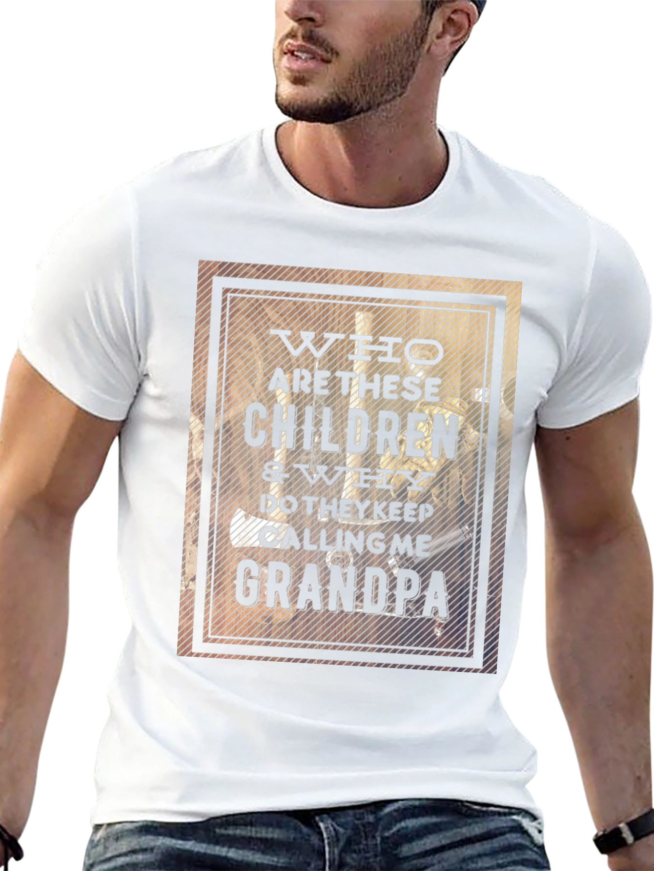 Black Who Are These Children? Grandpa T-Shirt view 13