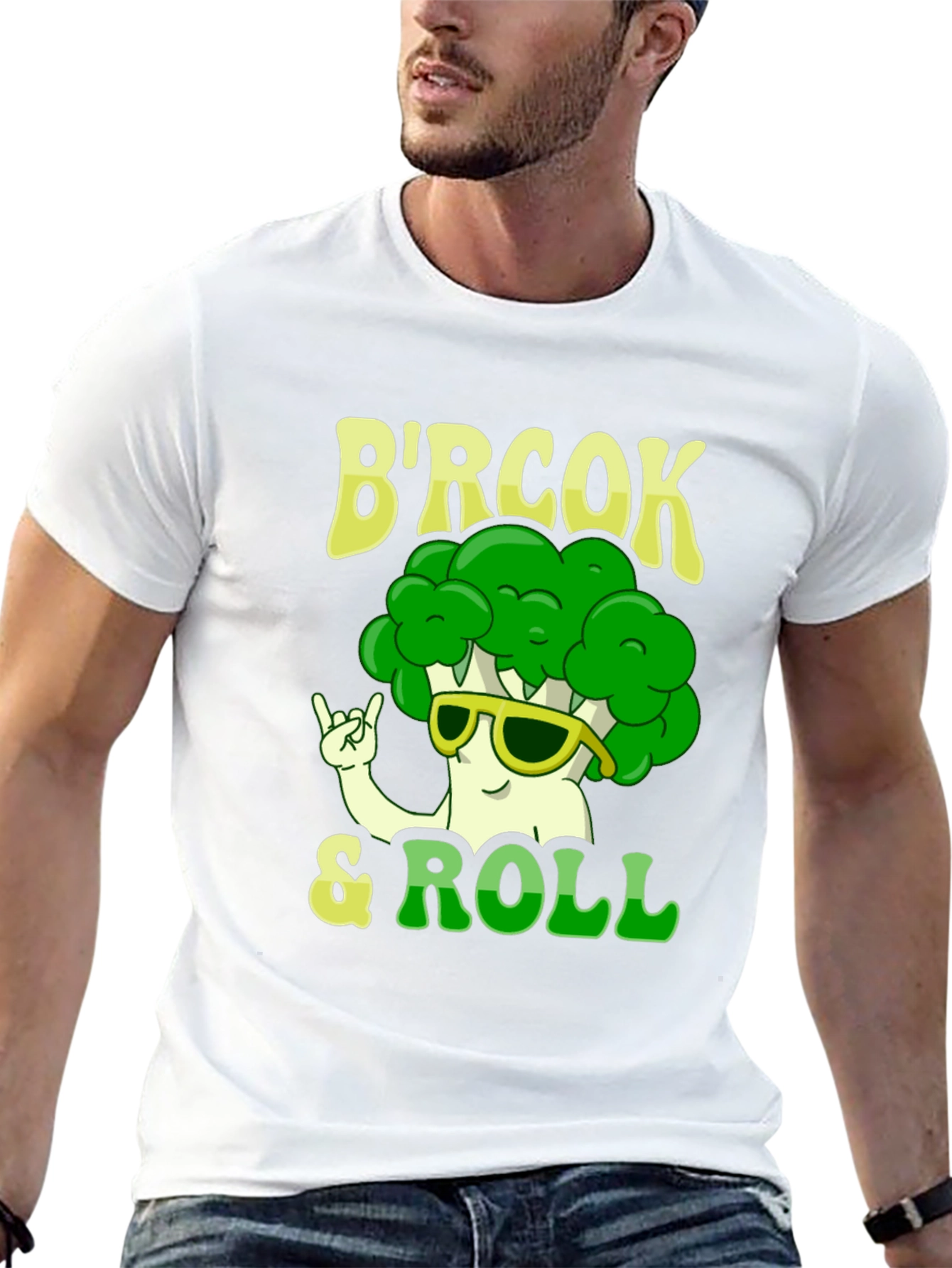 Black B'rock & Roll Broccoli T-Shirt view 13