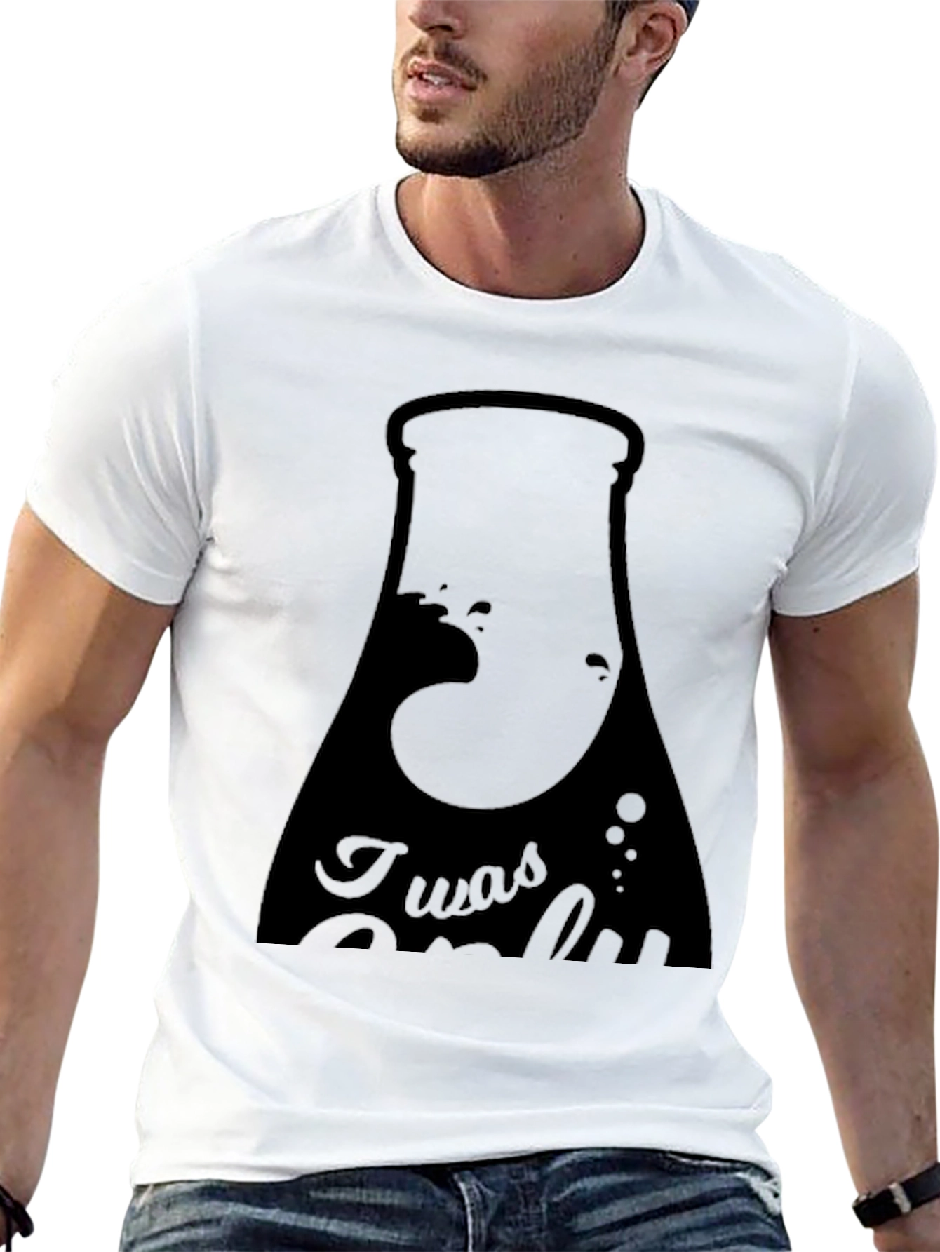 Black I was Only Testing T-Shirt view 13