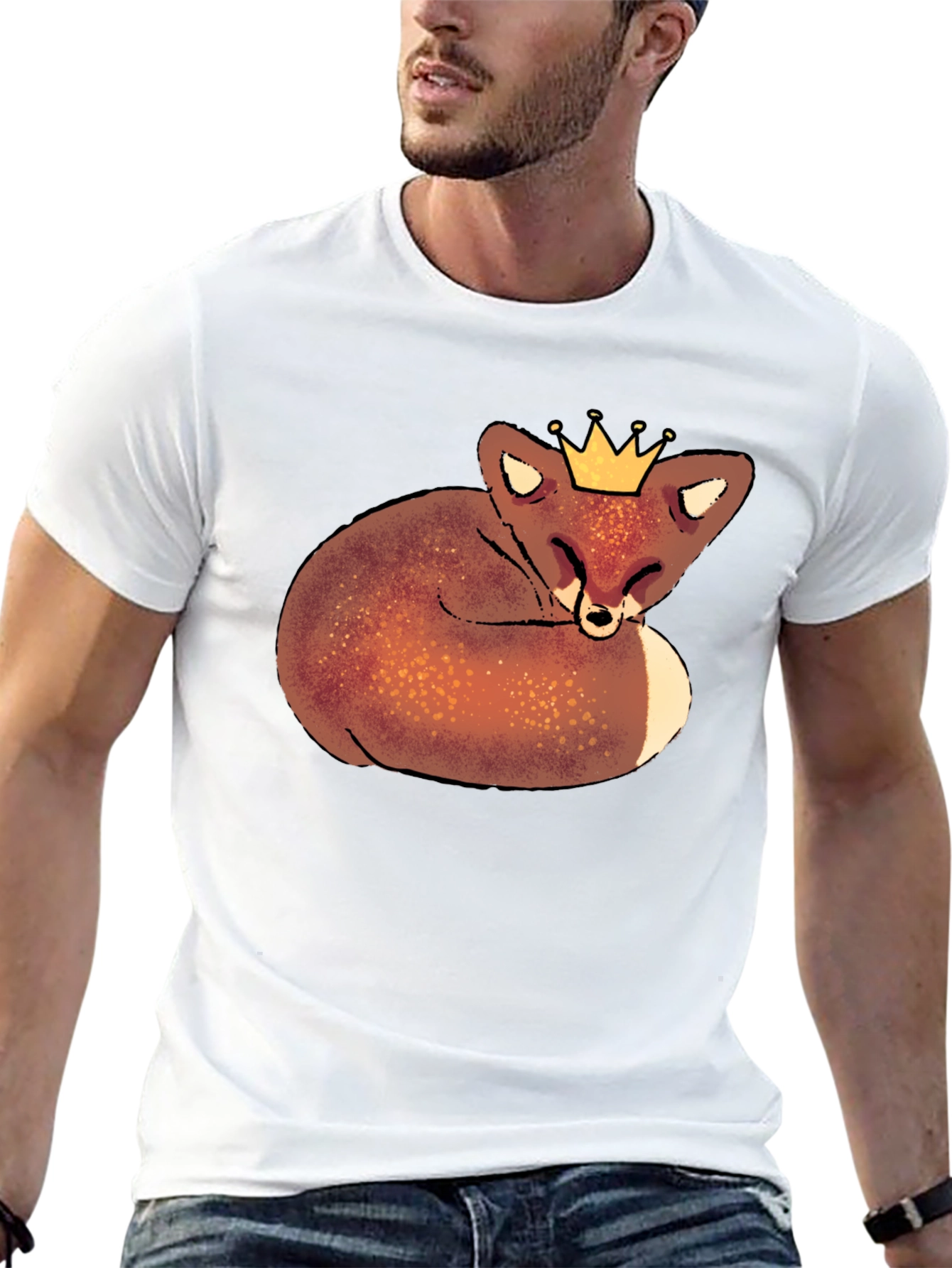 Black Fox Prince Black T-Shirt view 13