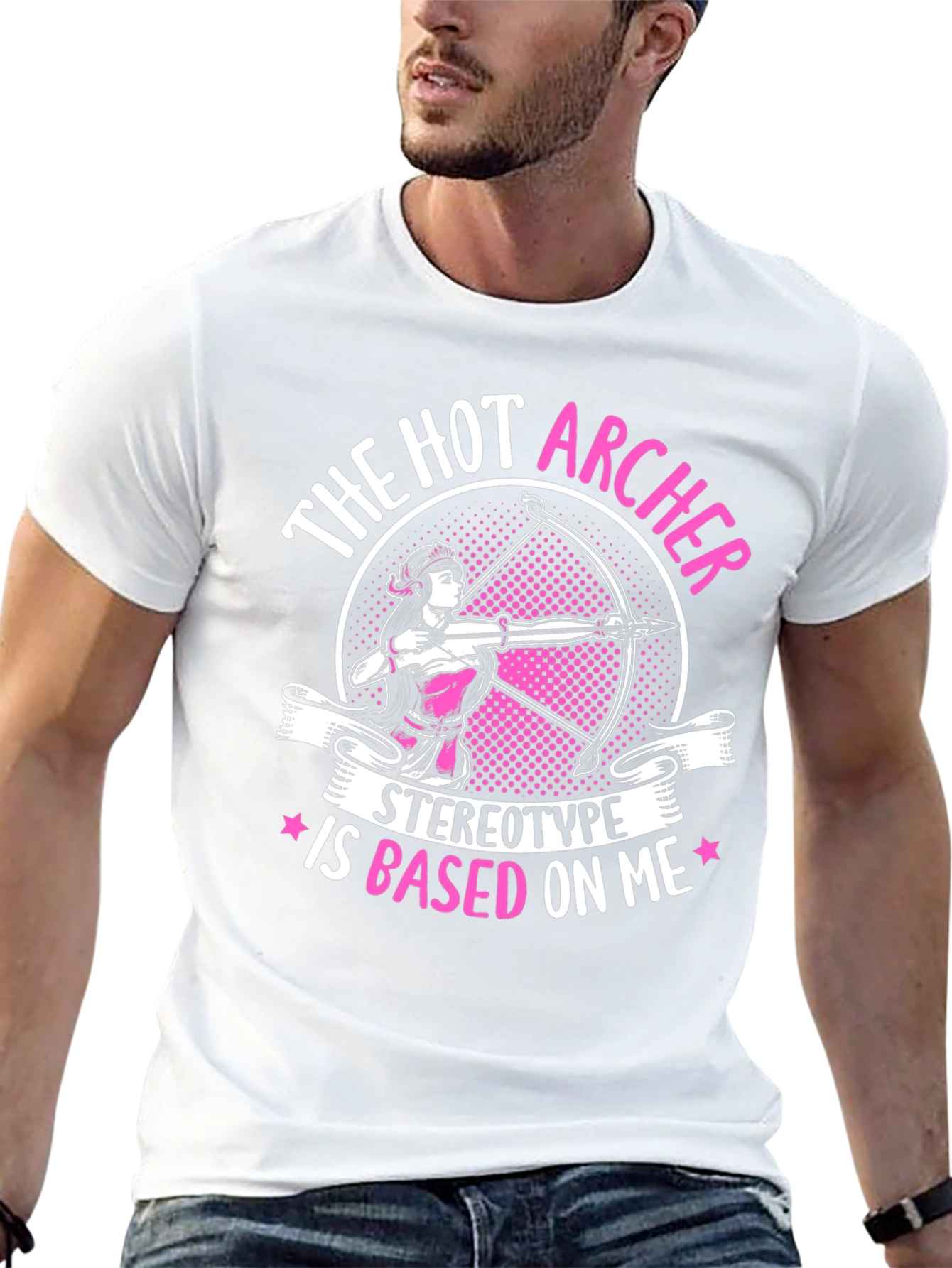 Black Hot Archer T-Shirt - Stereotype Based On Me Tee view 13