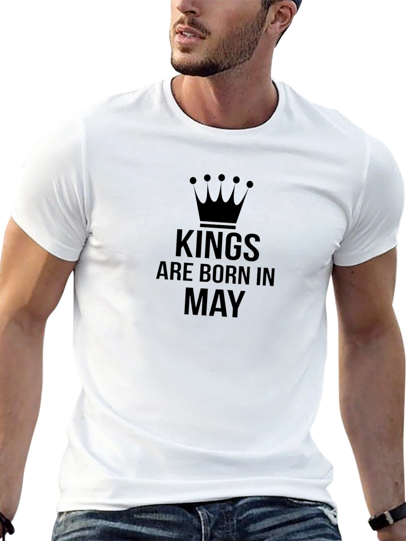 Black Kings Are Born In May Black T-Shirt view 13