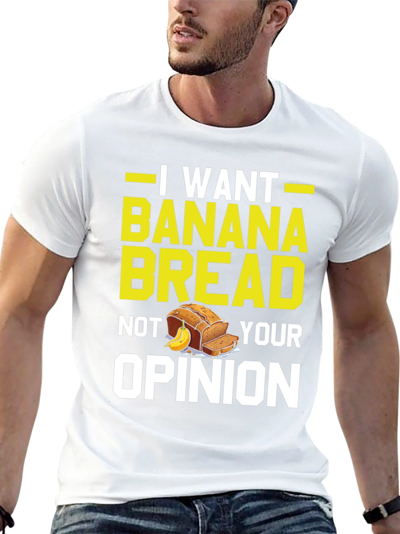 Black I Want Banana Bread Funny T-Shirt view 13