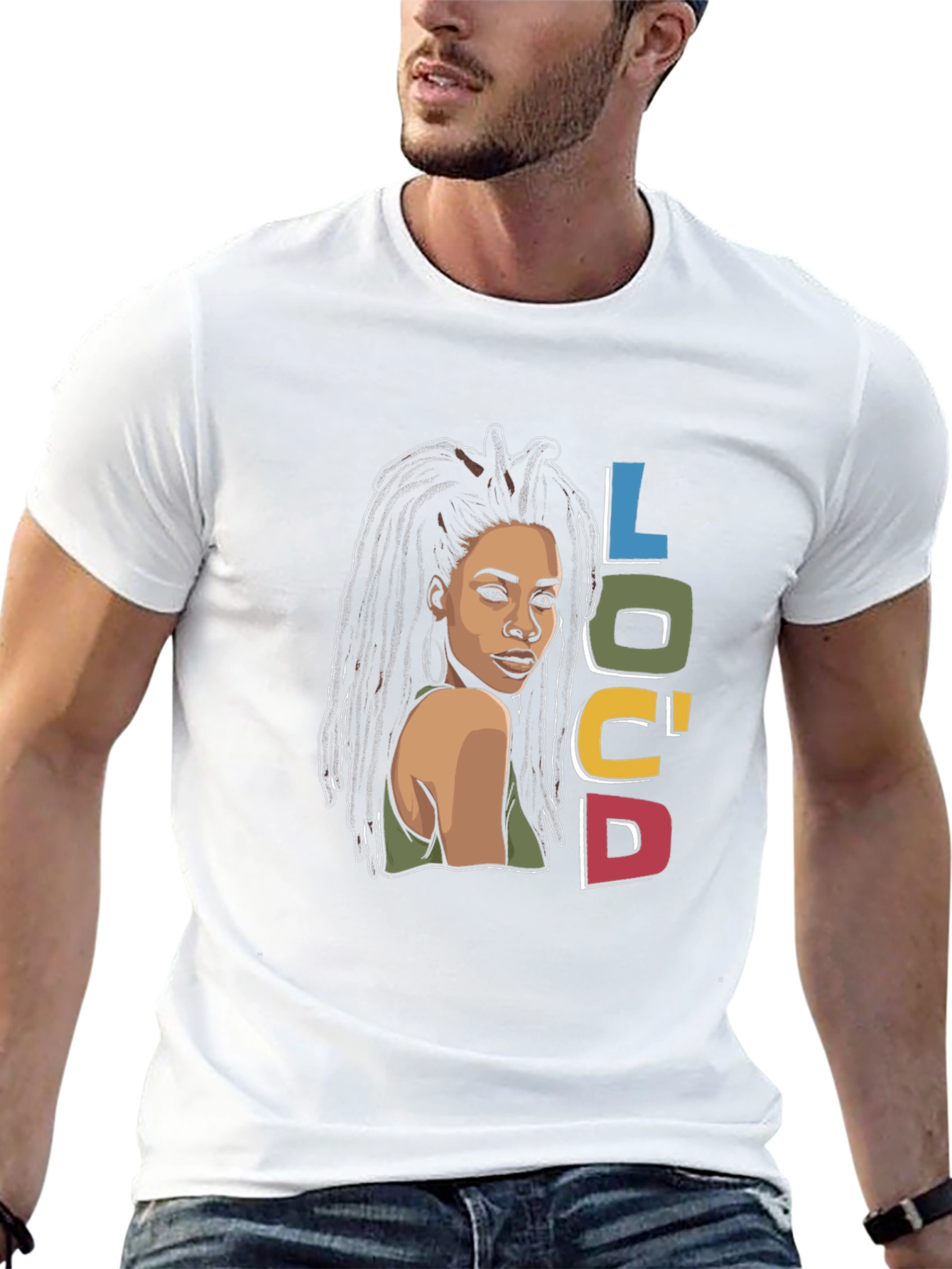Black Loc'd Woman Graphic Tee - Stylish & Unique view 13