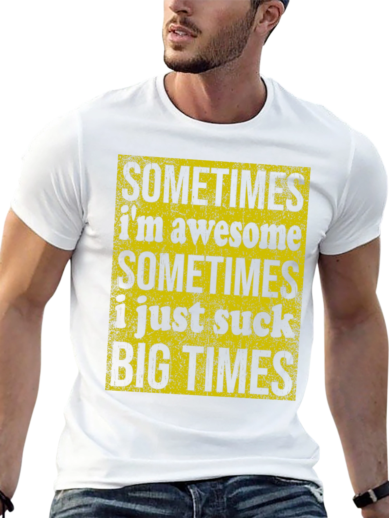 Black Sometimes I'm Awesome T-Shirt view 13