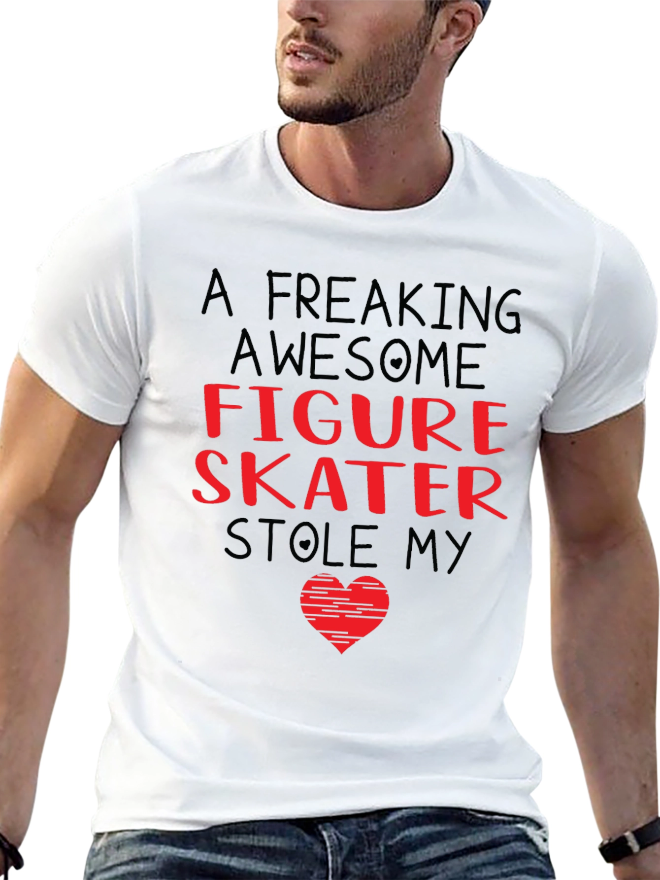 Black Figure Skater Stole My Heart T-Shirt view 13