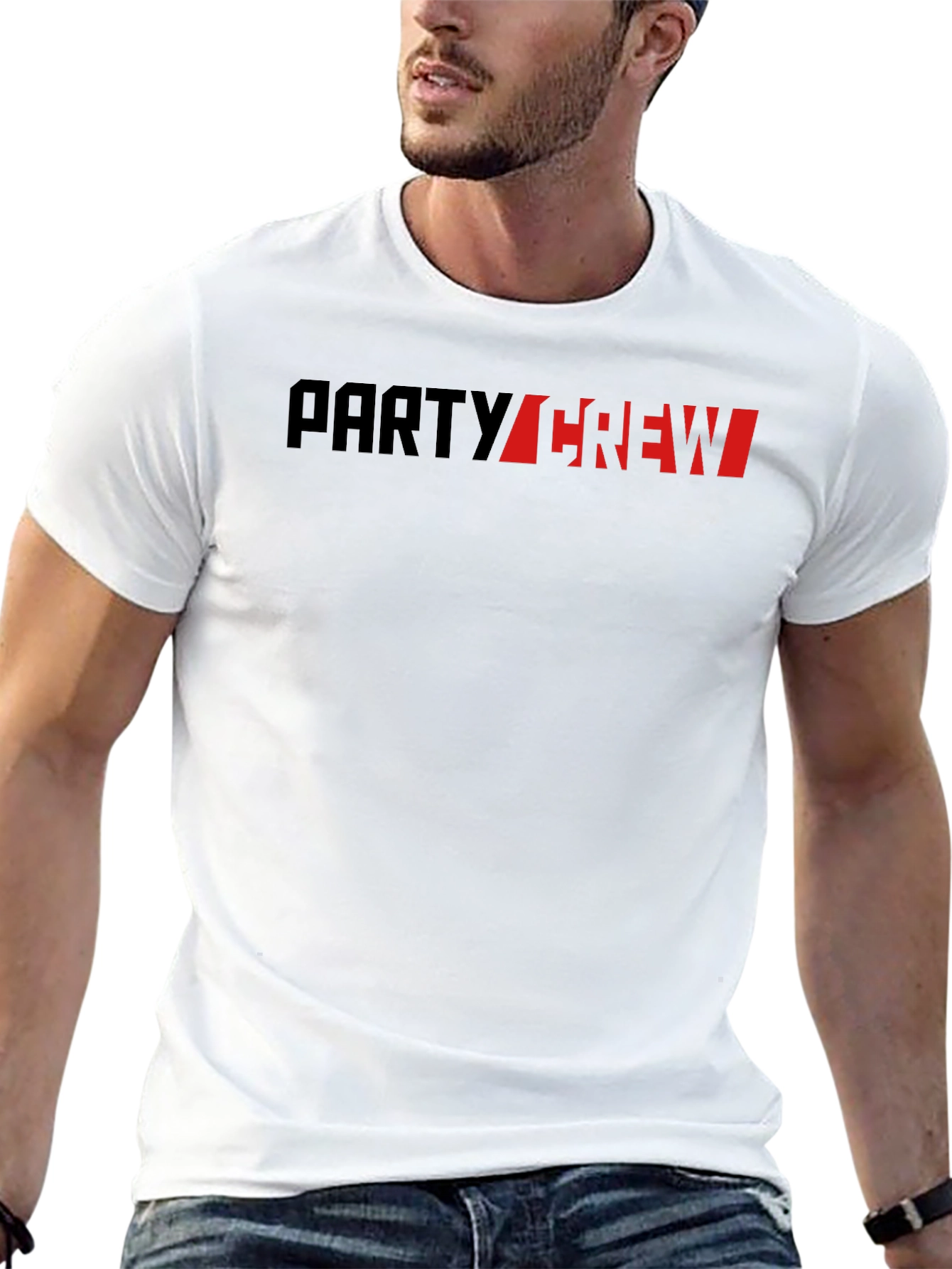 Black Party Crew Graphic Tee - Bold Style view 13