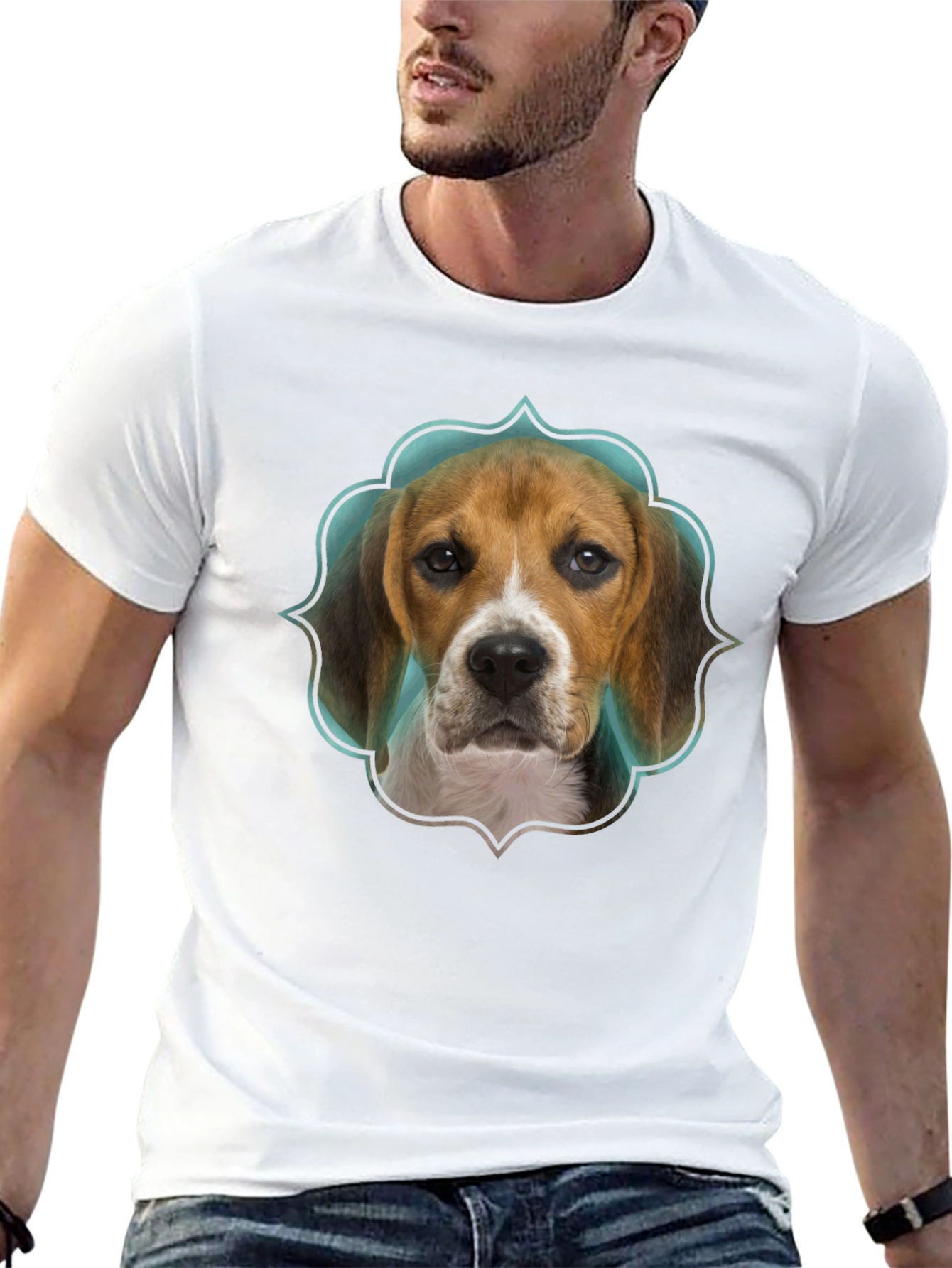 Black Beagle Dog T-Shirt - Cute Pet Graphic Tee view 13