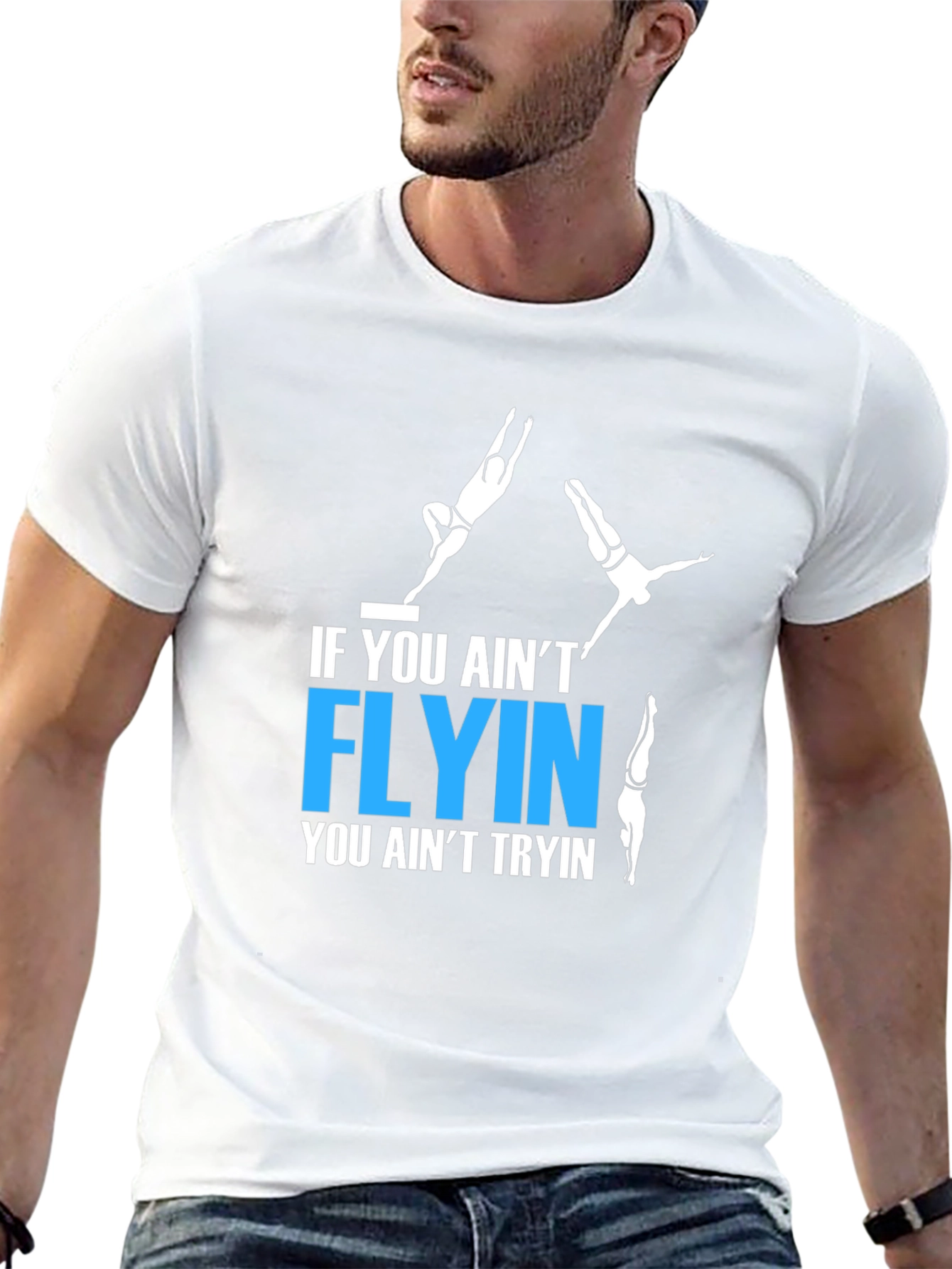 Black If You Ain't Flyin' T-Shirt view 13