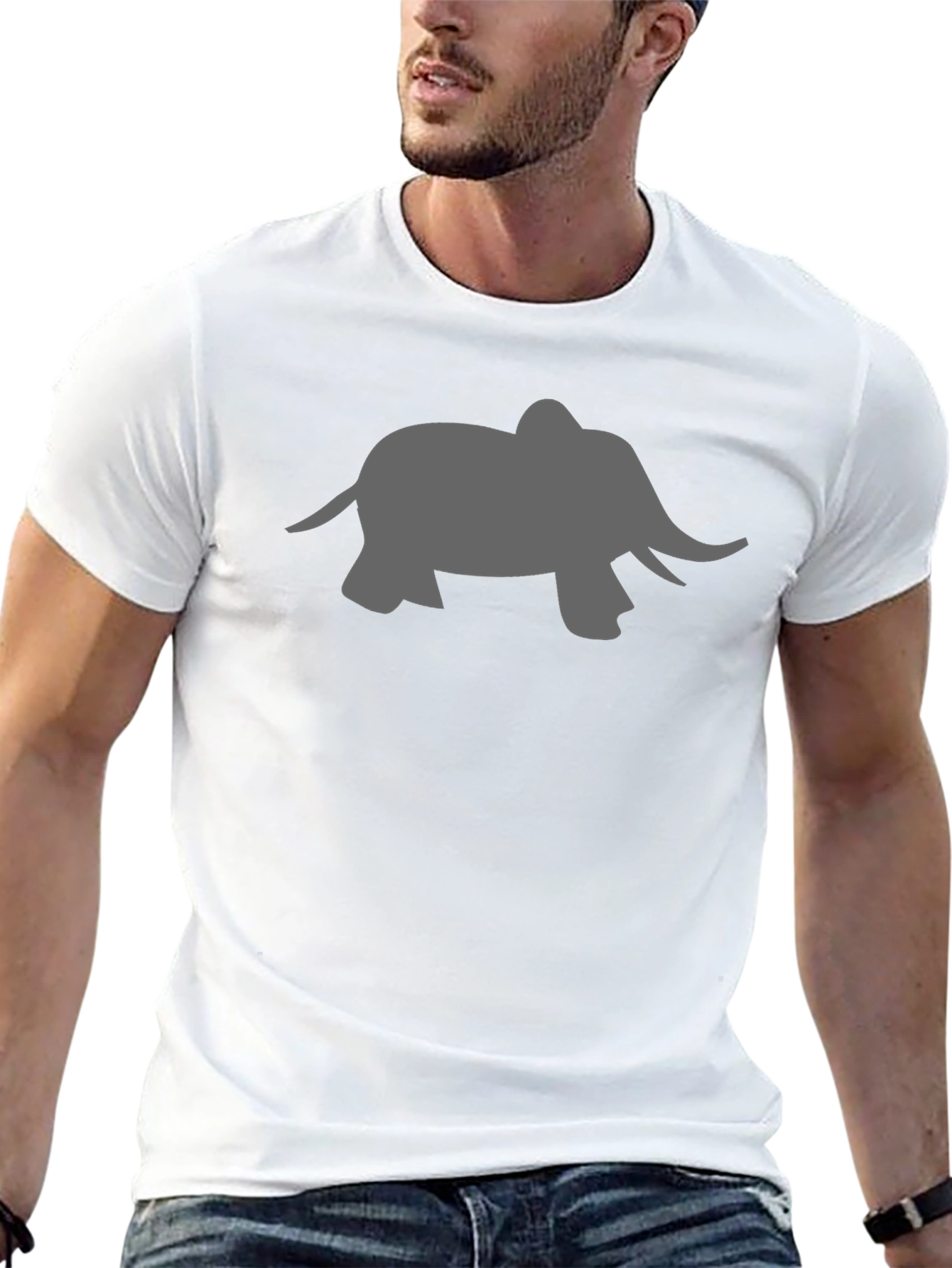 Black Elephant Graphic T-Shirt - Casual Comfort view 13