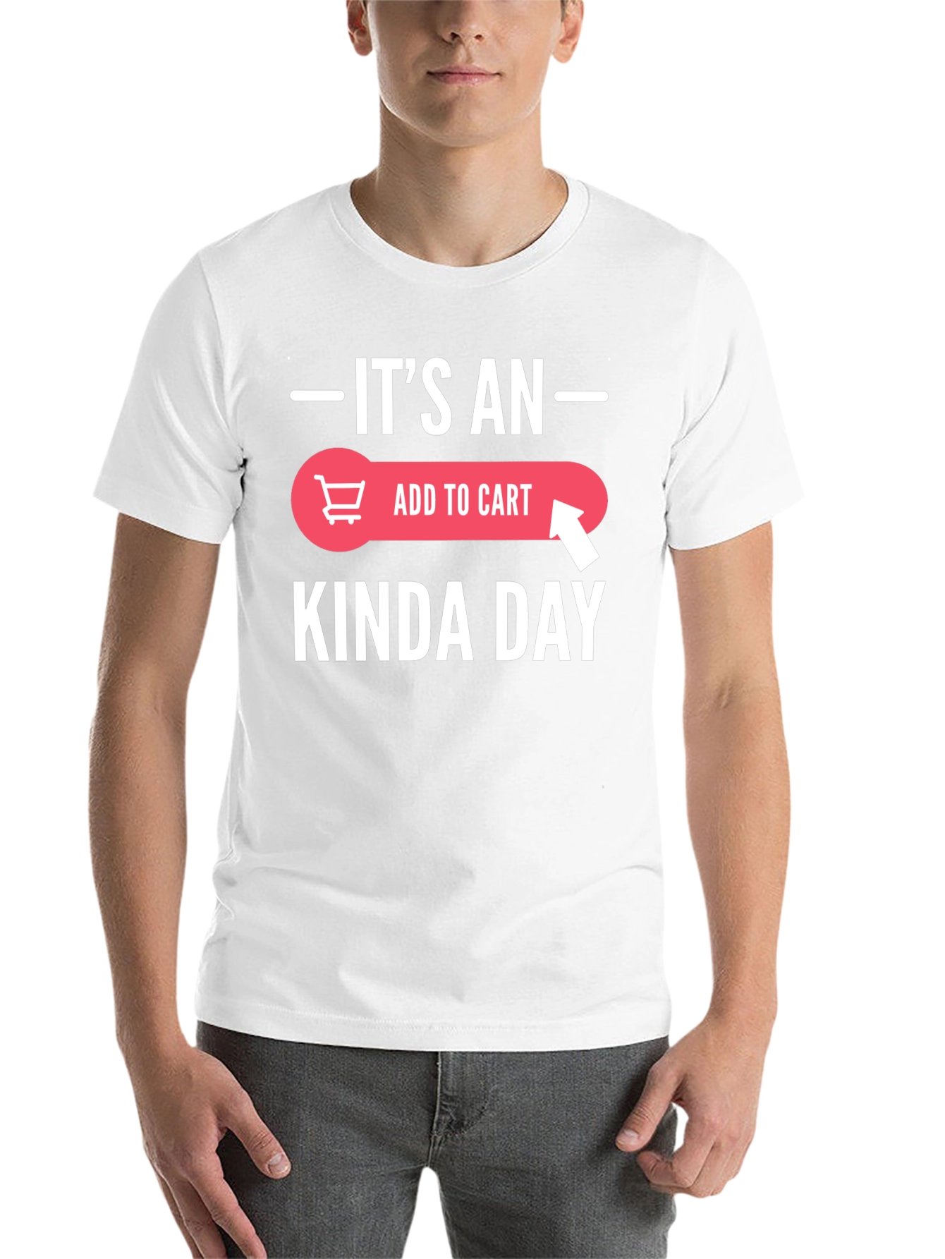 Black It's an Add to Cart Kinda Day T-Shirt view 14