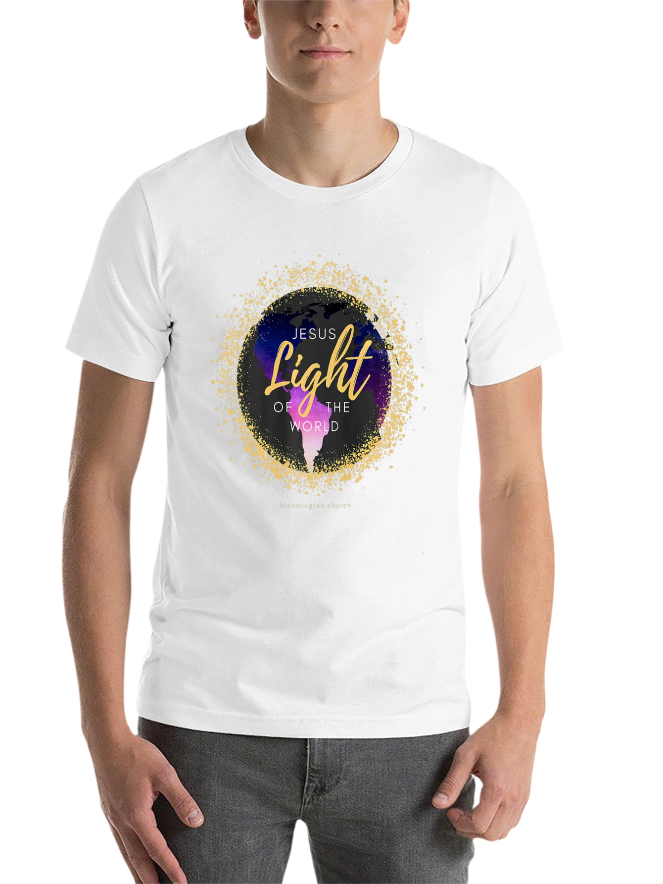 Black Jesus Light of the World Graphic T-Shirt view 14