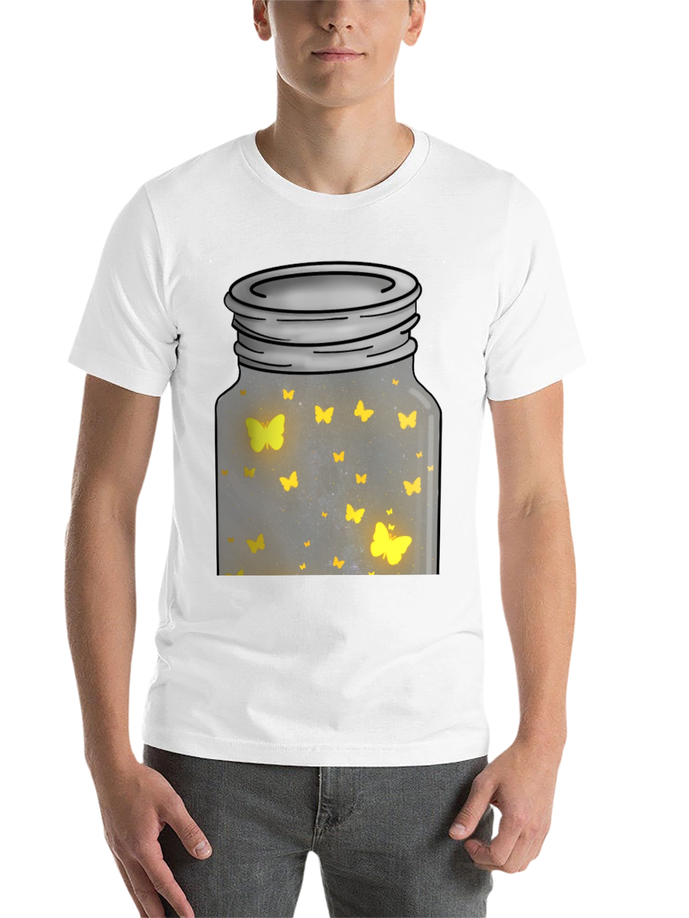 Black Butterfly Jar Graphic Tee view 14