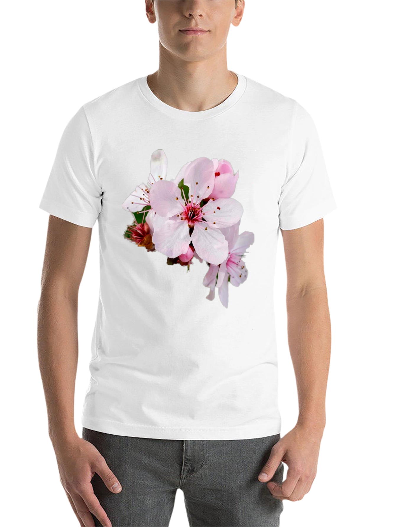 Black Floral Print T-Shirt - Casual Style view 14