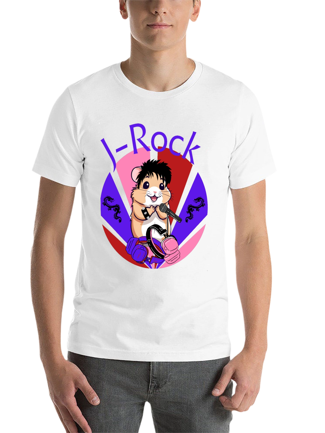 Black J-Rock Hamster Graphic Tee - Black view 14