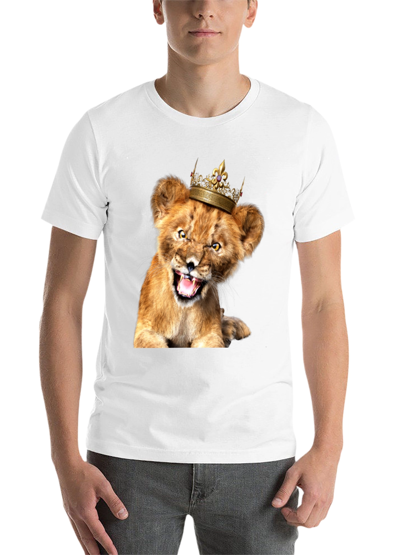 Black Lion Cub King T-Shirt - Fierce & Fun! view 14