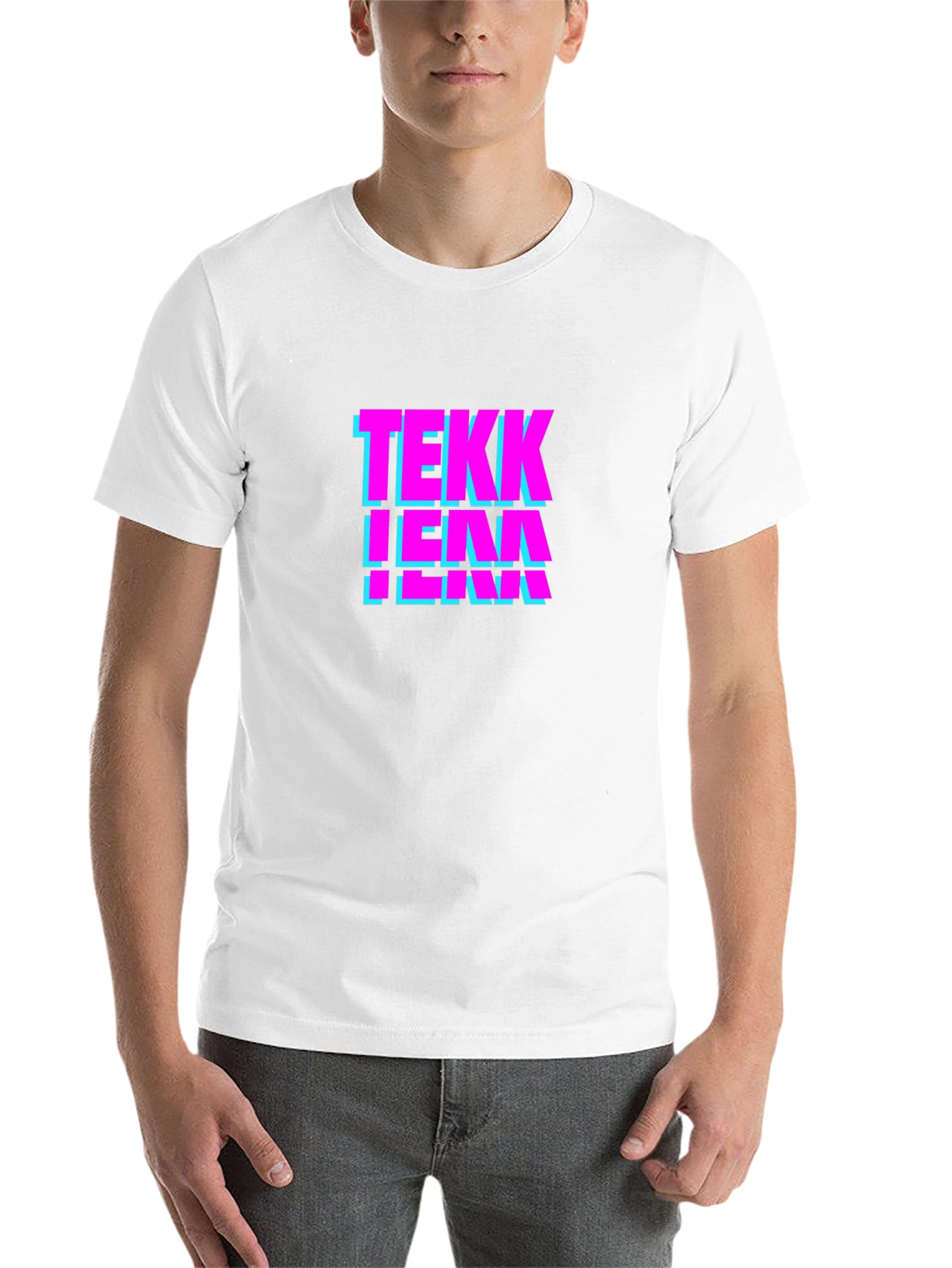 Black Tekk Tee: Retro Style Graphic T-Shirt view 14