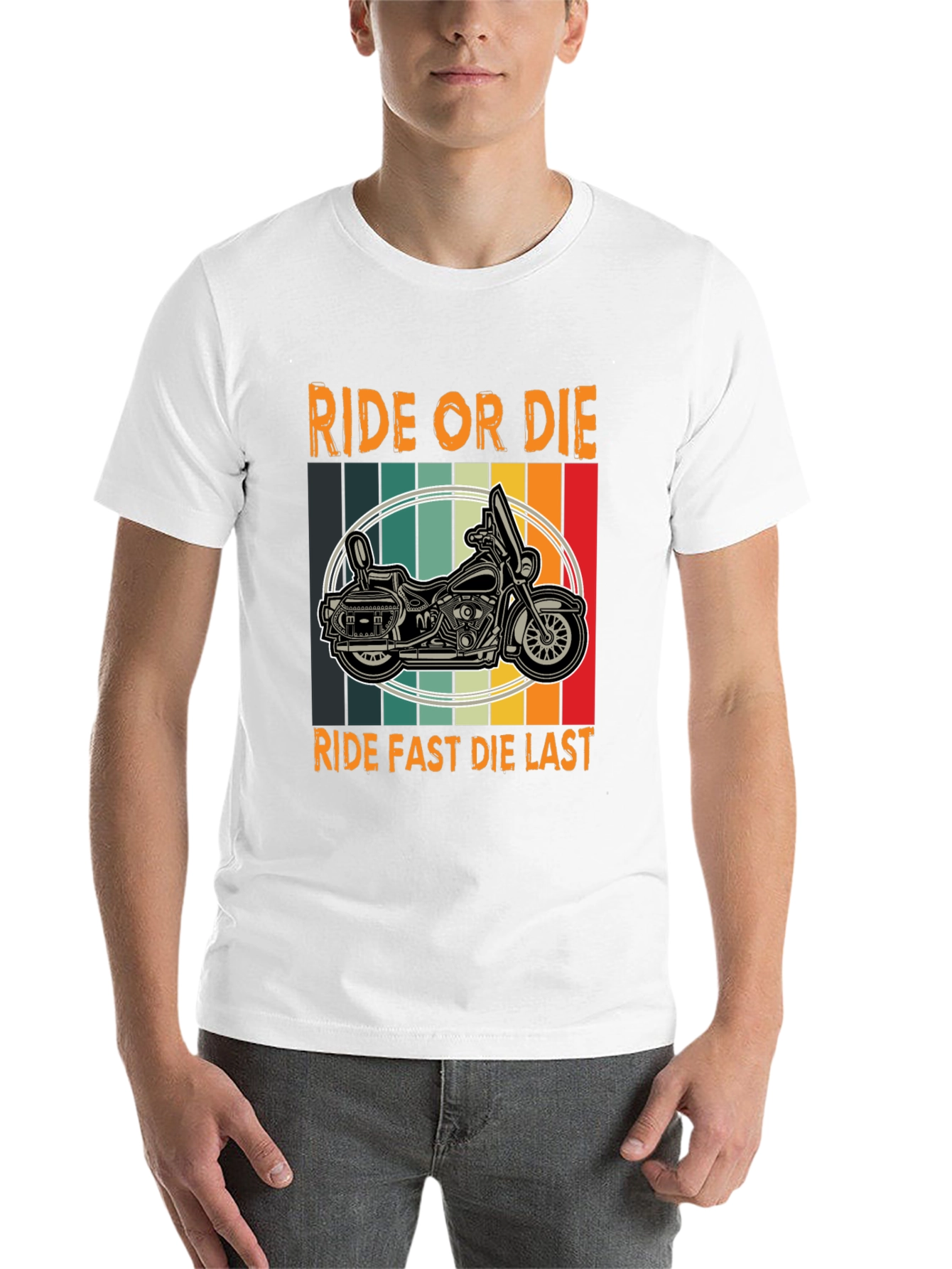 Black Ride or Die Graphic Tee - Biker Motorcycle T-Shirt view 14