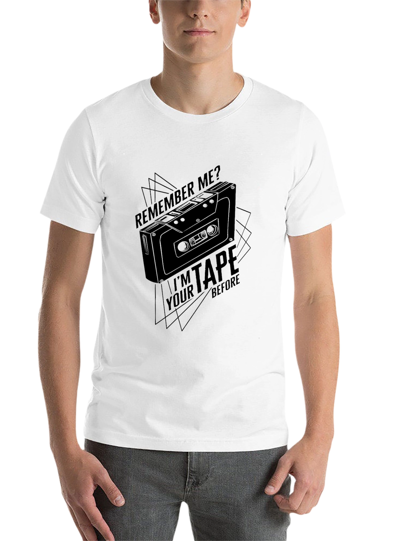 Black Retro Cassette Tape T-Shirt - Remember Me? view 14