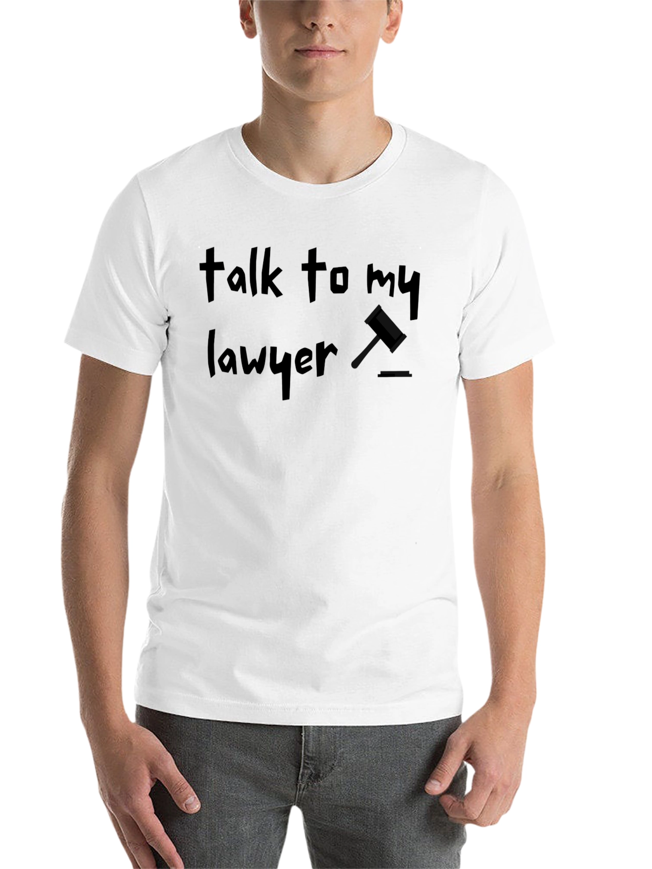 Talk to My Lawyer Black Graphic Tee - 14
