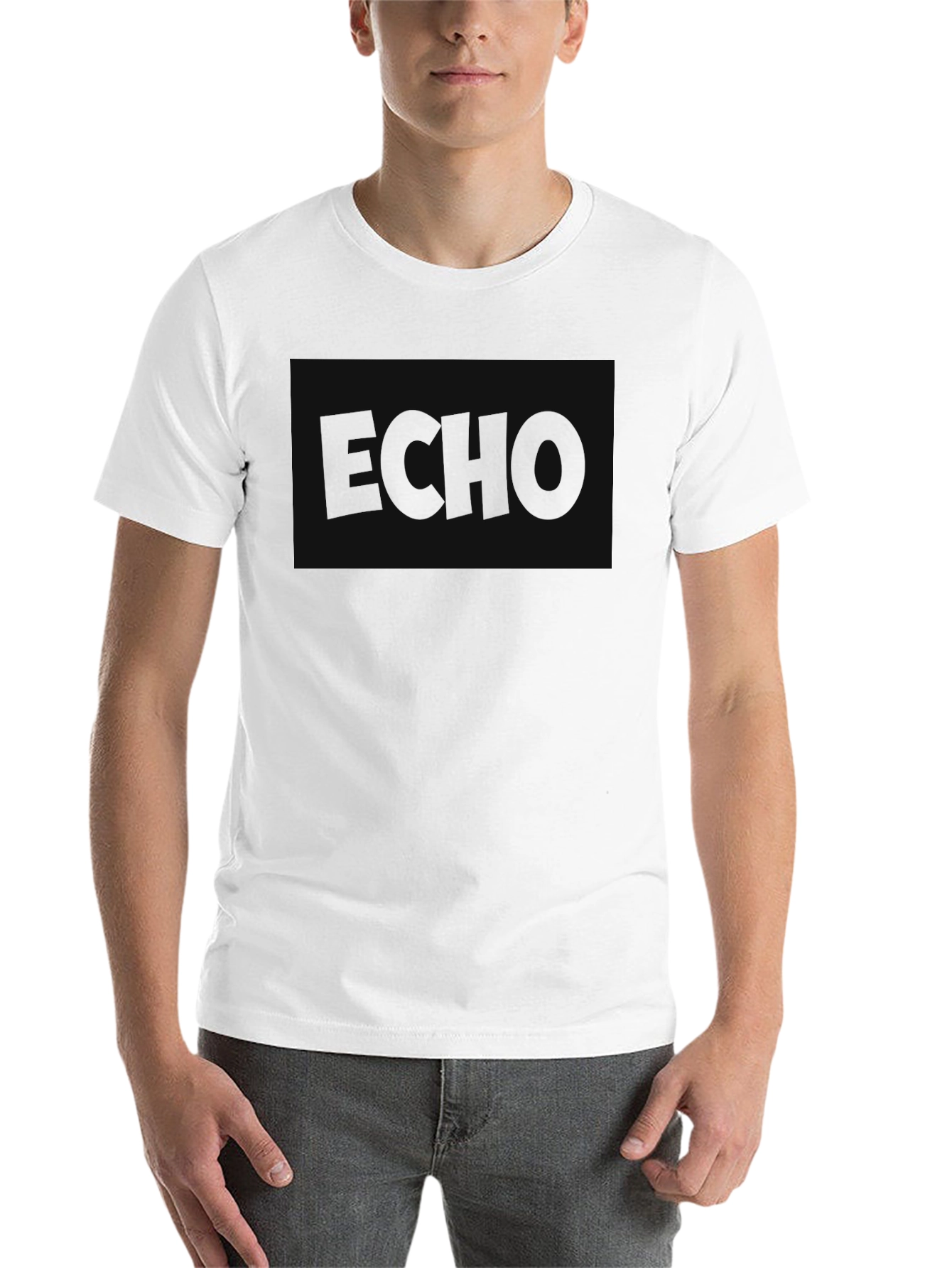 Black Men's Black Echo Graphic T-Shirt view 14