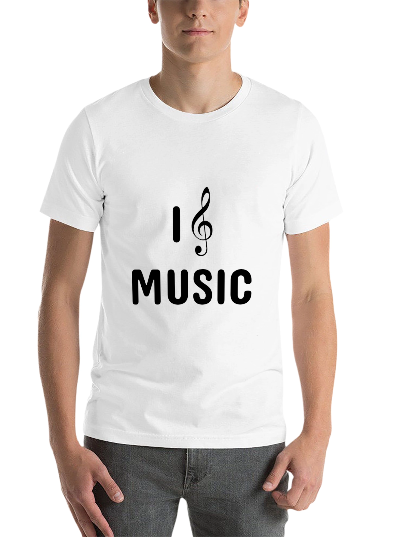 Black I Heart Music Black T-Shirt view 14