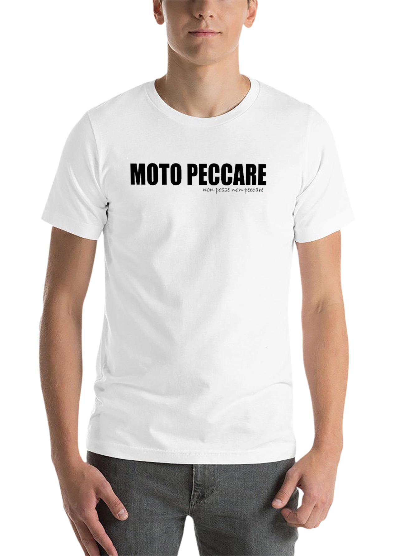 Black Moto Peccare Graphic Print Black T-Shirt view 14