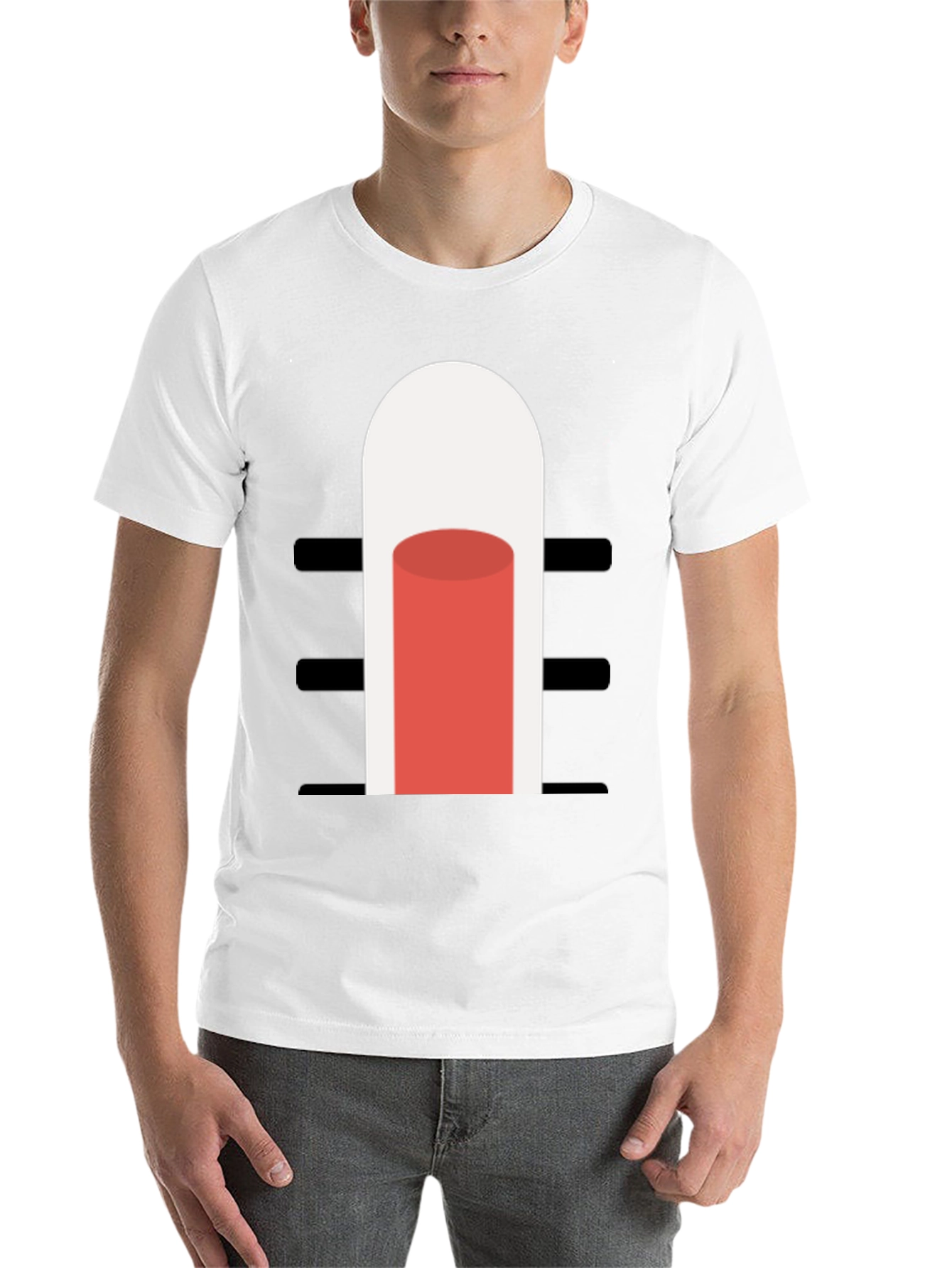 Black Modern Graphic Tee - Minimalist Design view 14