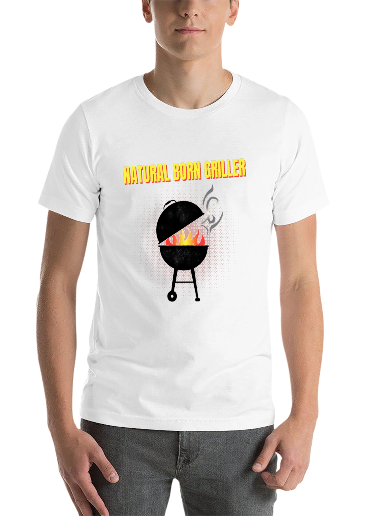 Black Natural Born Griller T-Shirt - BBQ Grill Master Tee view 14