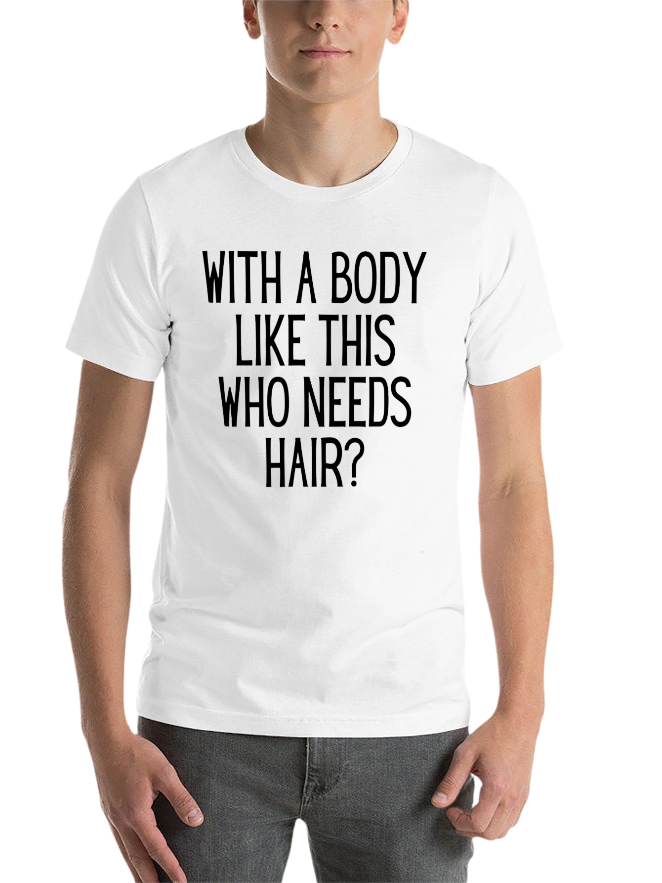 Black Body Like This T-Shirt - Funny Bald Humor Tee view 14