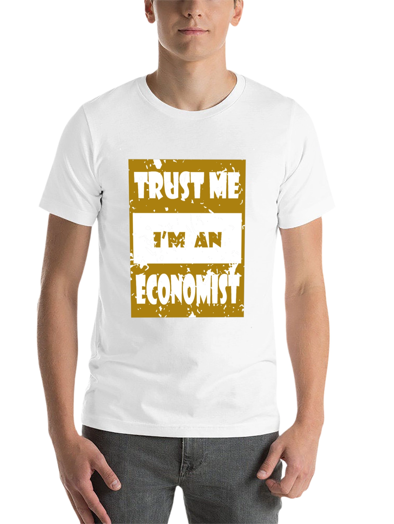 Black Trust Me I'm An Economist T-Shirt view 14
