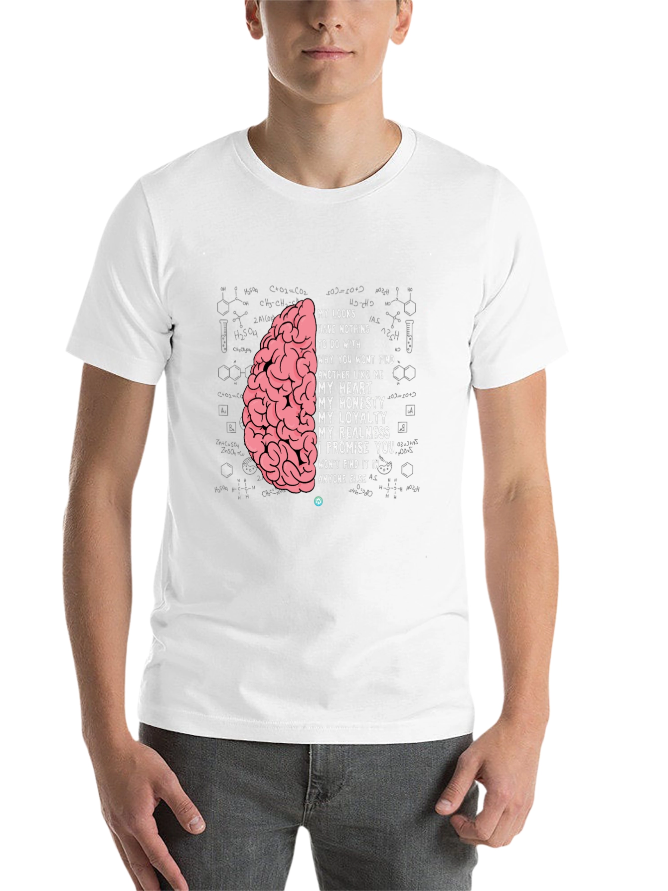 Black Brainy T-Shirt - My Looks Have Nothing view 14