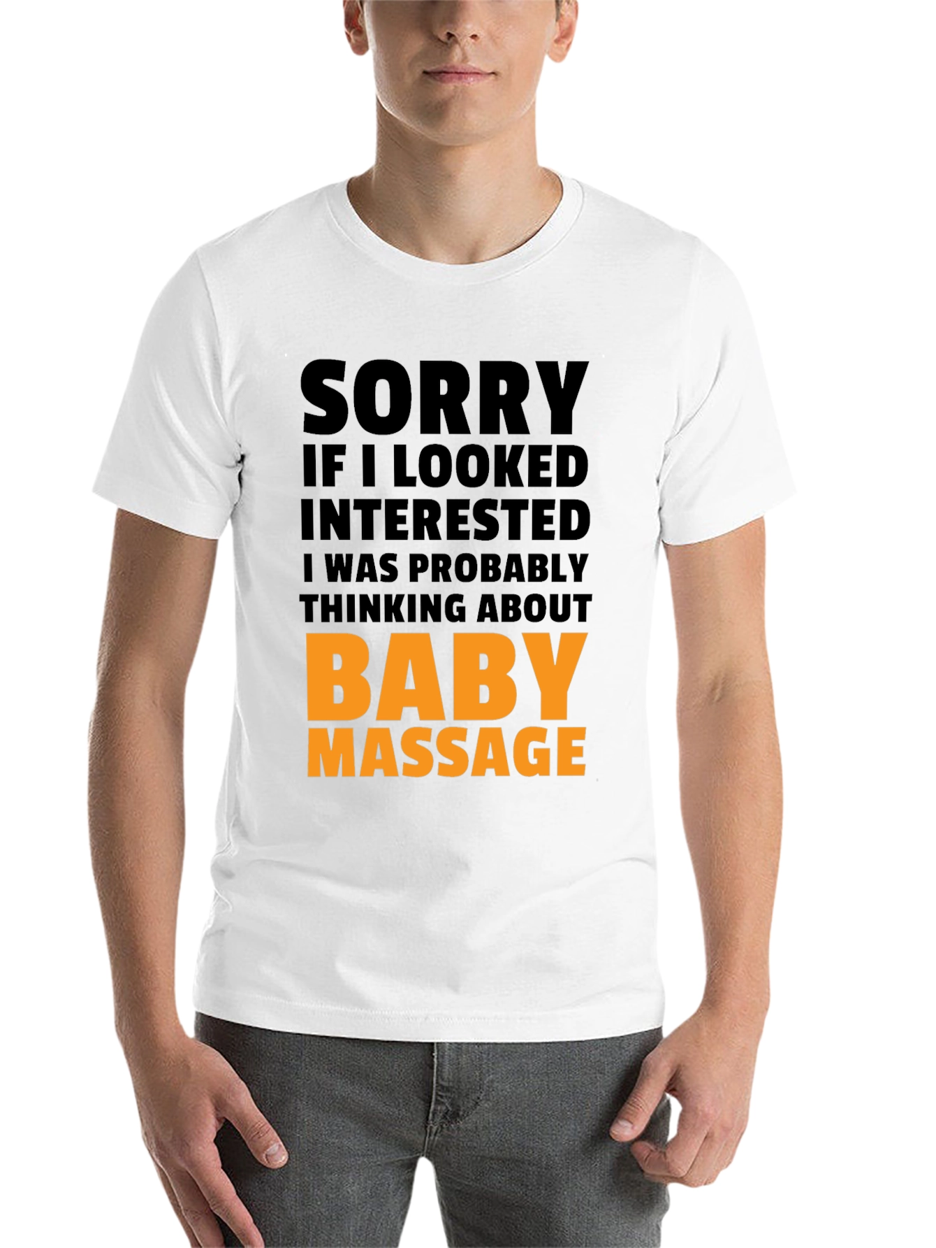 Black Baby Massage Funny Graphic T-Shirt view 14