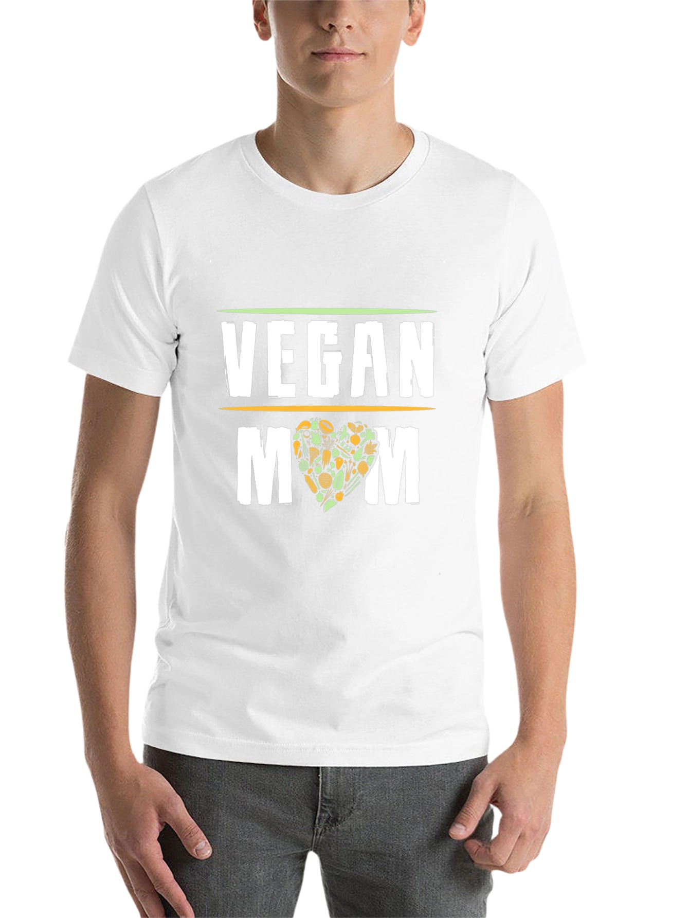Vegan Mom T-Shirt - Black Graphic Tee - 14
