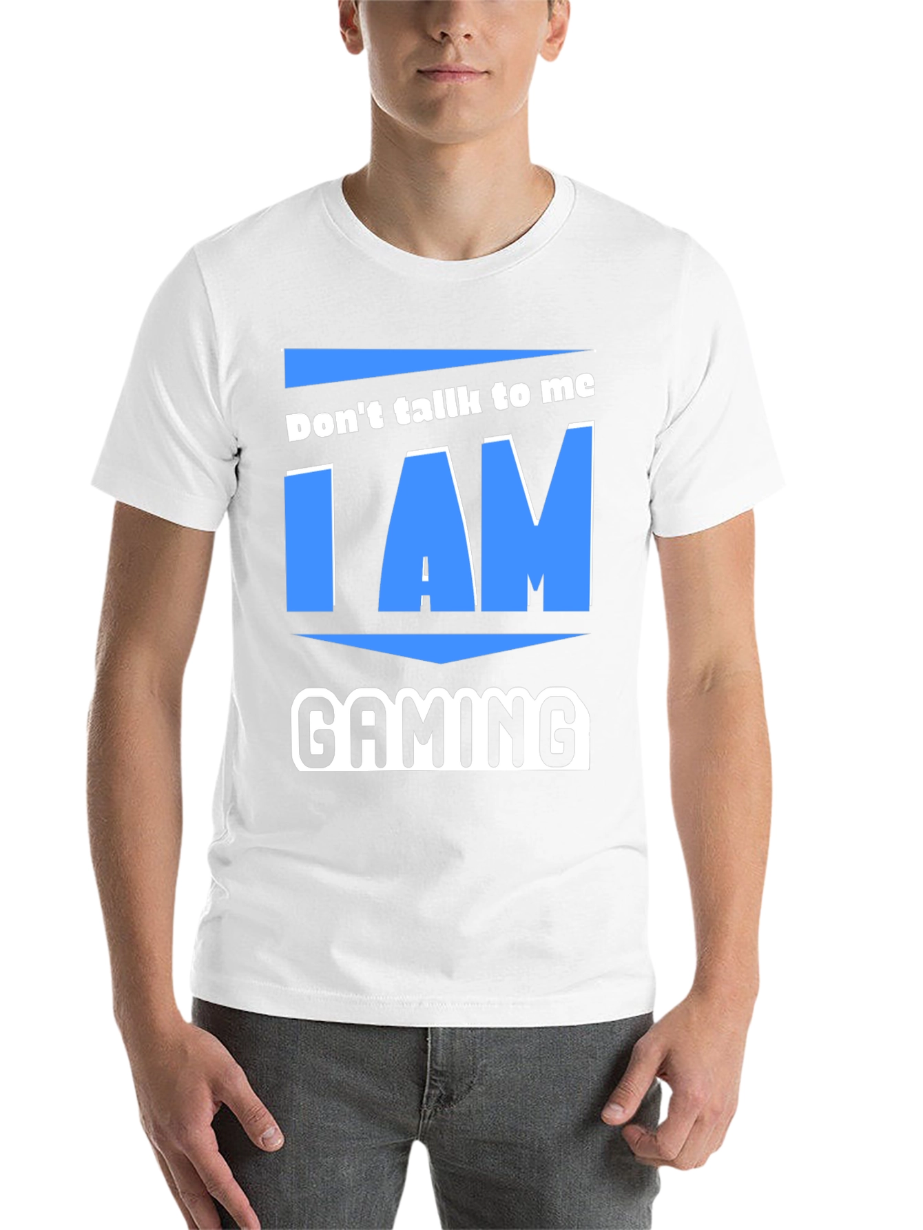 Black Don't Talk To Me, I Am Gaming T-Shirt view 14