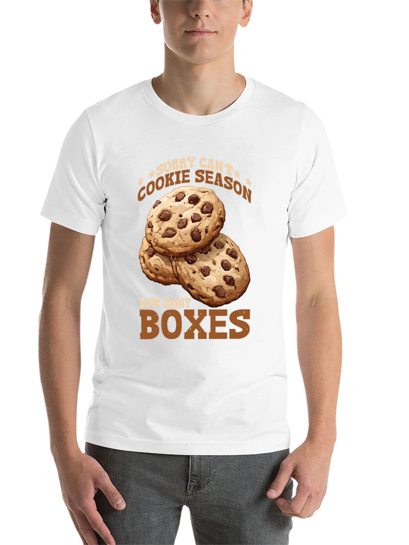 Black Funny Cookie Season T-Shirt - How Many Boxes? view 14