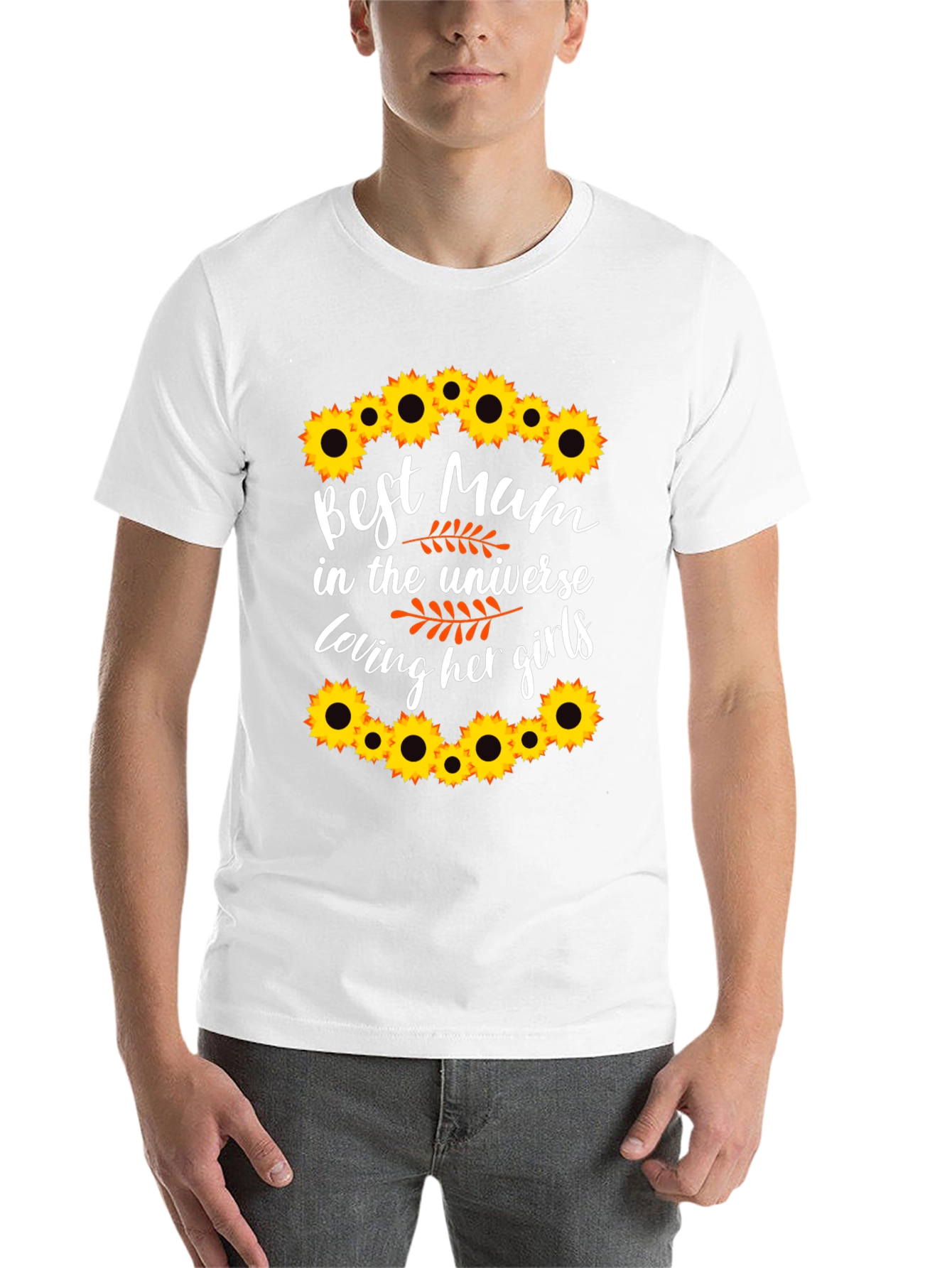 Black Best Mum Ever Sunflower Graphic Tee view 14