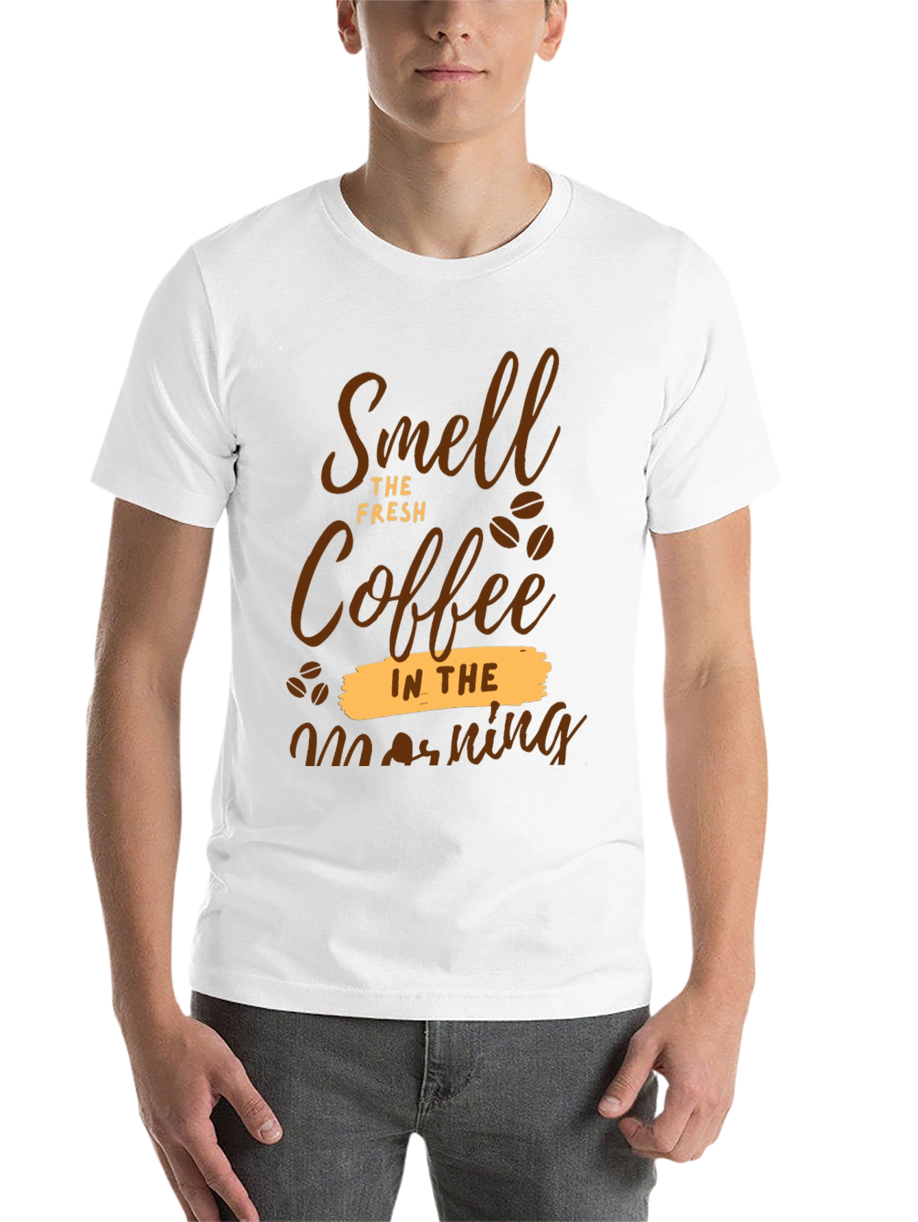 Black Smell The Fresh Coffee T-Shirt view 14