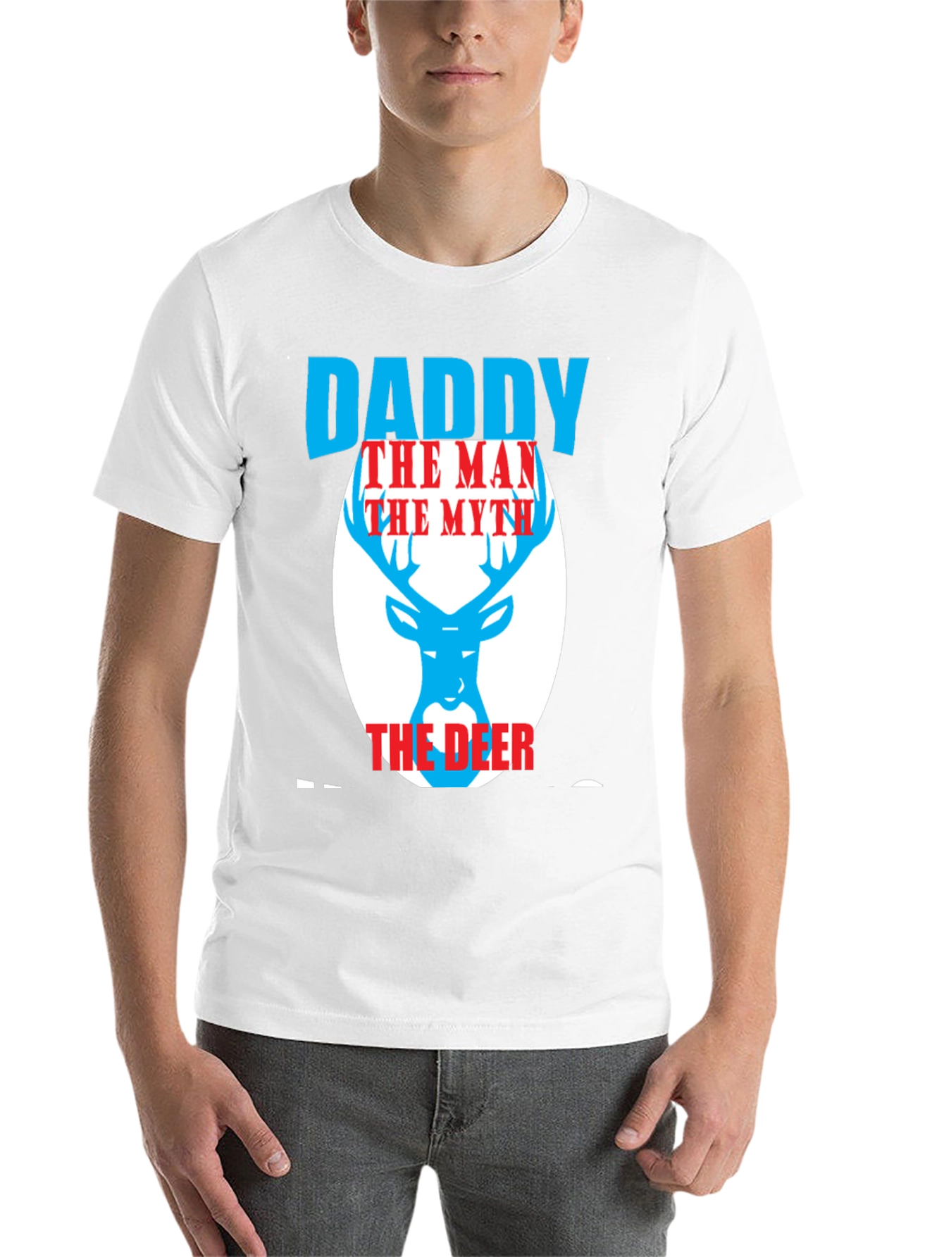 Black Daddy the Man the Myth the Deer Graphic Tee view 14