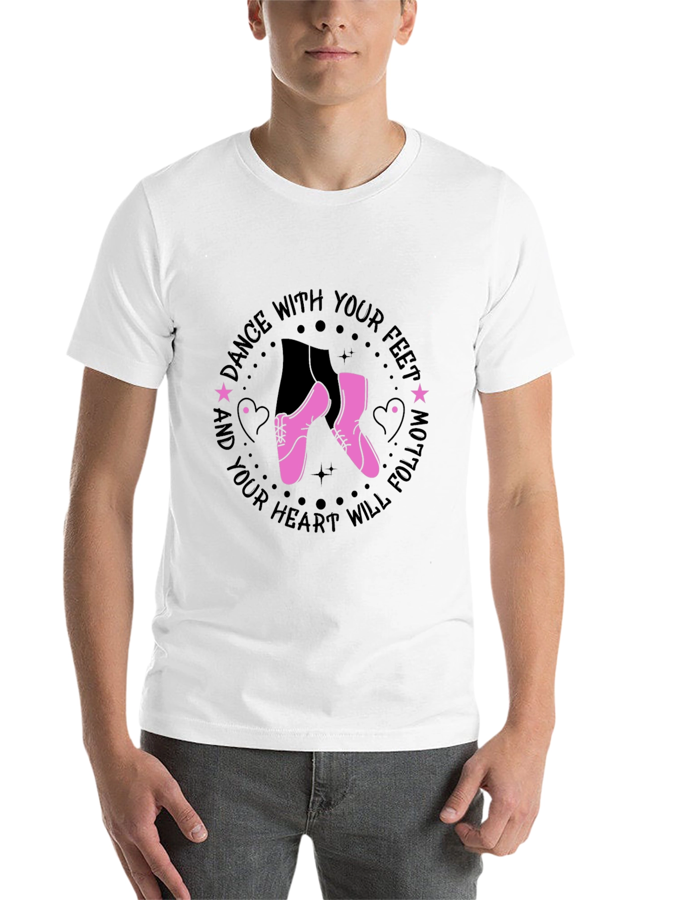 Black Dance With Your Feet Graphic Tee view 14