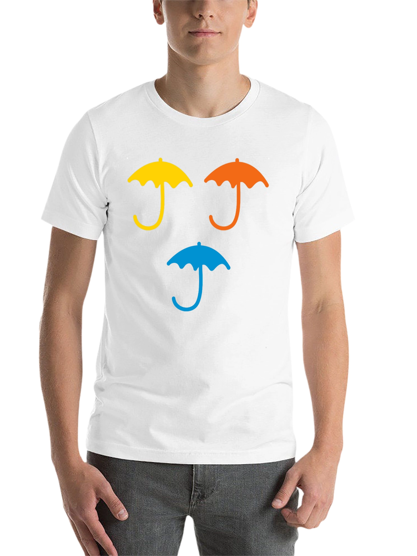 Black Umbrella Graphic T-Shirt - Casual Wear view 14
