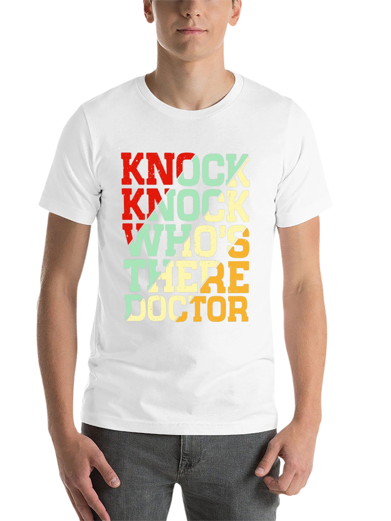 Black Knock Knock Doctor T-Shirt - Funny Humor Tee view 14